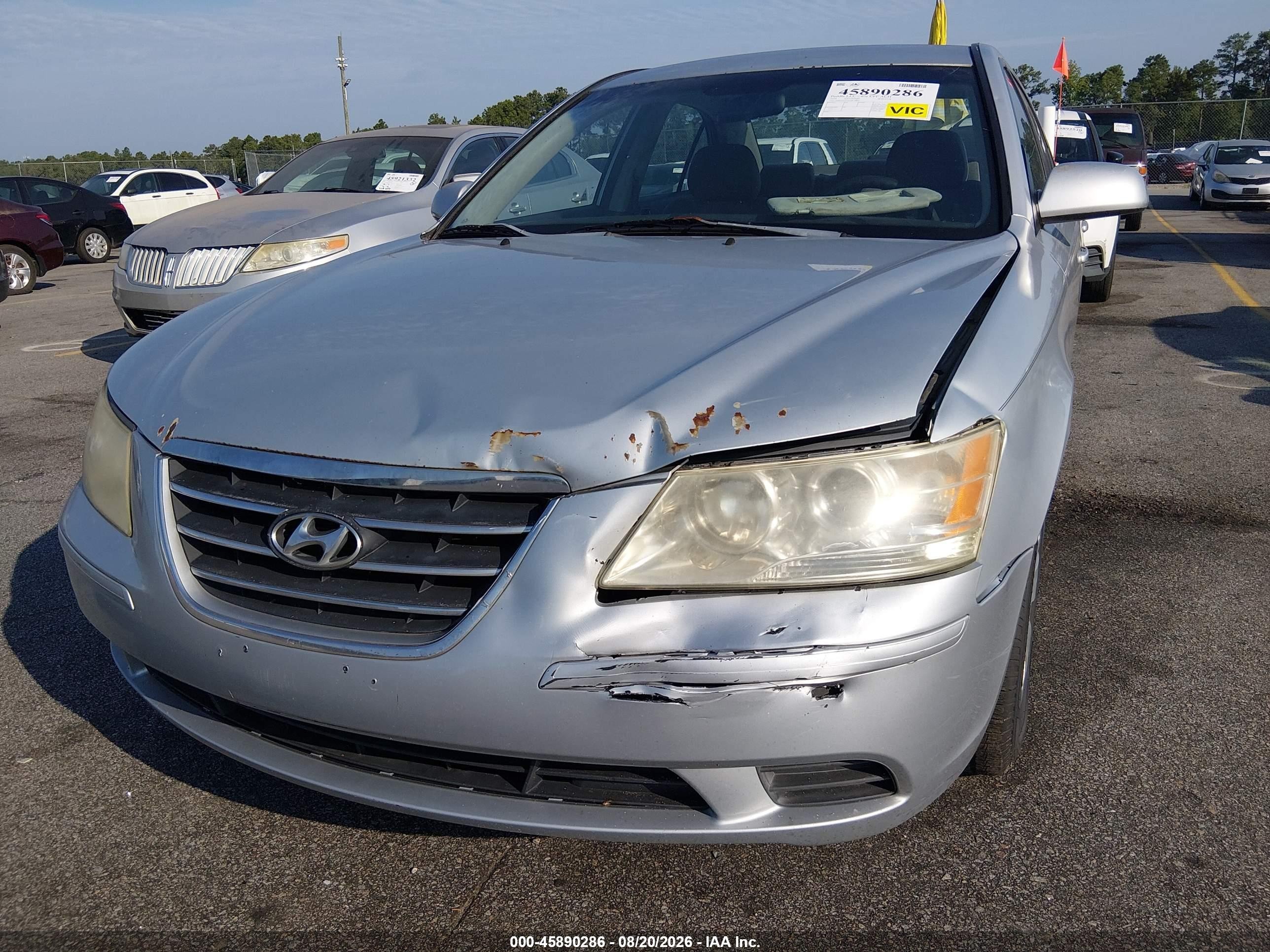 2010 Hyundai Sonata Gls Silver vin: 5NPET4ACXAH618816