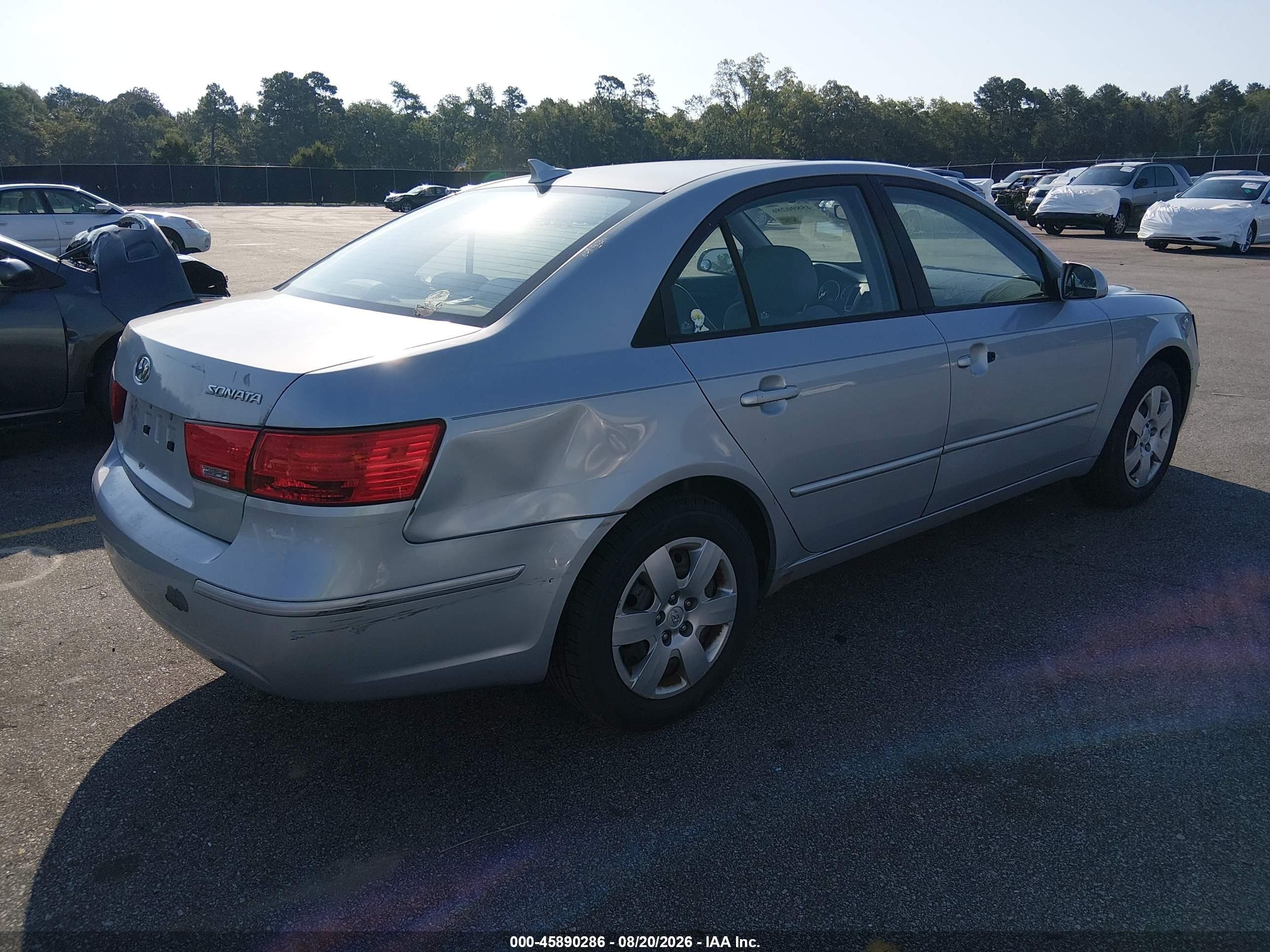 2010 Hyundai Sonata Gls Silver vin: 5NPET4ACXAH618816