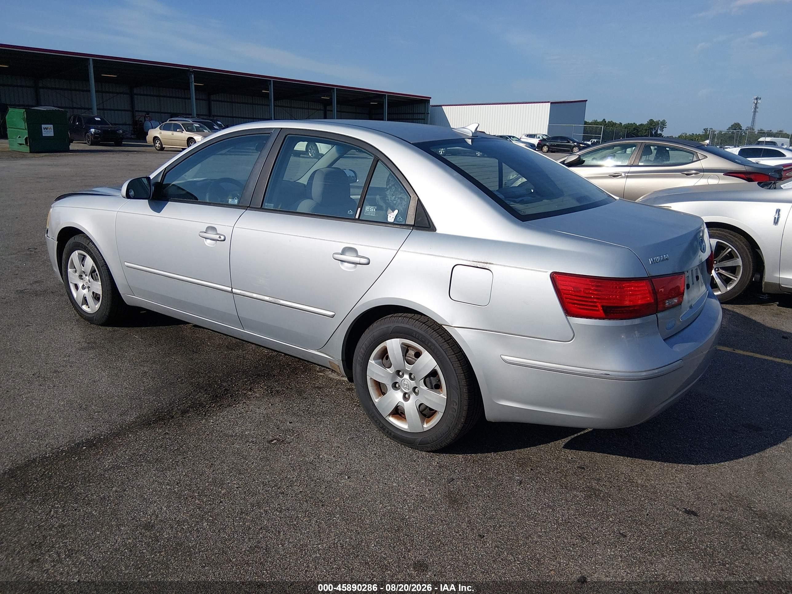 2010 Hyundai Sonata Gls Silver vin: 5NPET4ACXAH618816
