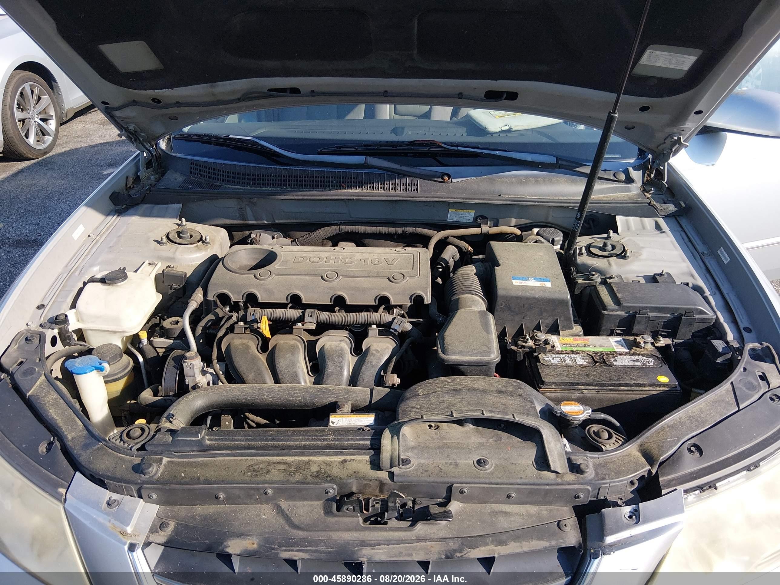 2010 Hyundai Sonata Gls Silver vin: 5NPET4ACXAH618816