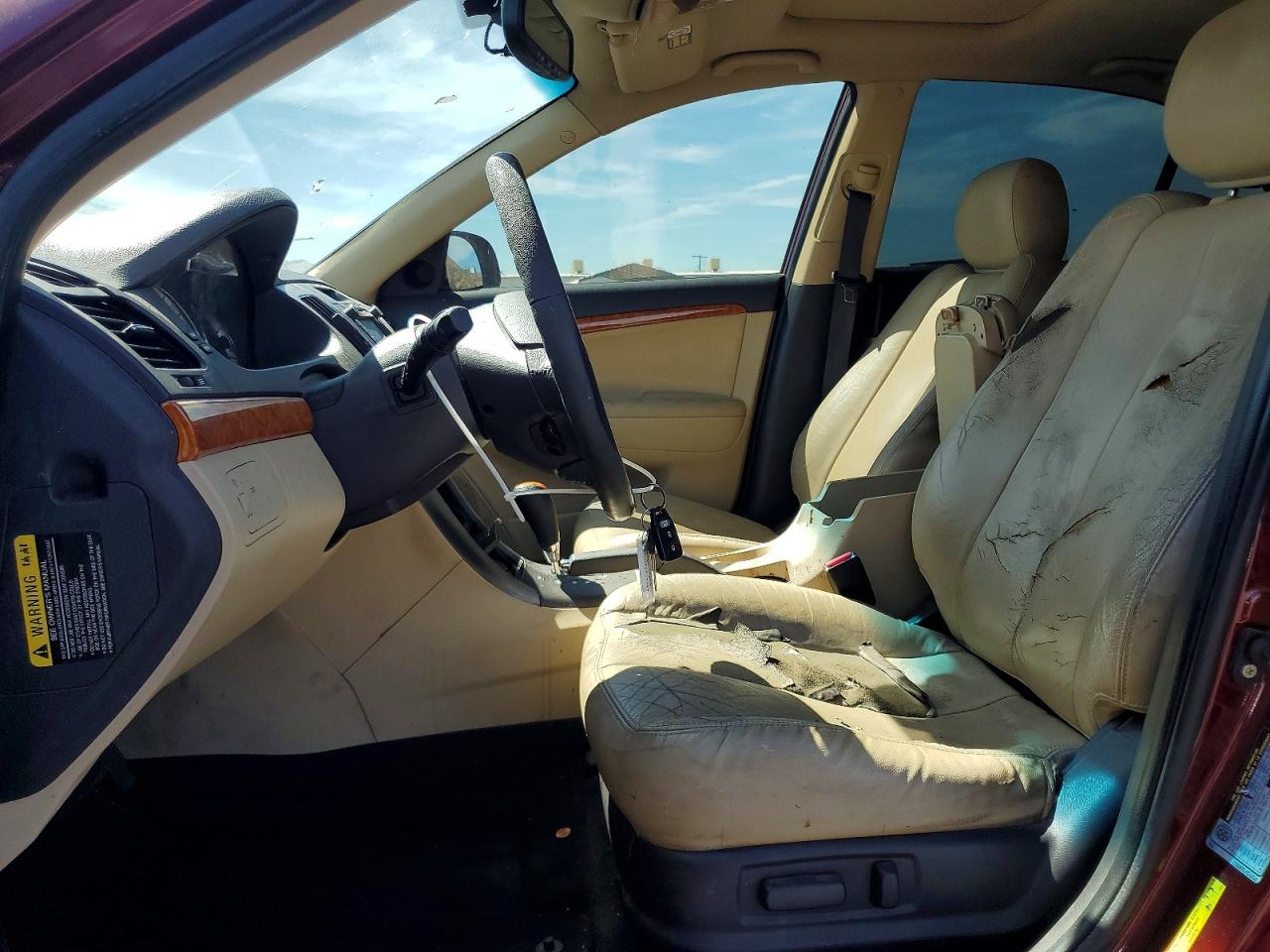 2009 Hyundai Sonata Limited Темно-бордовый vin: 5NPEU46C09H518550