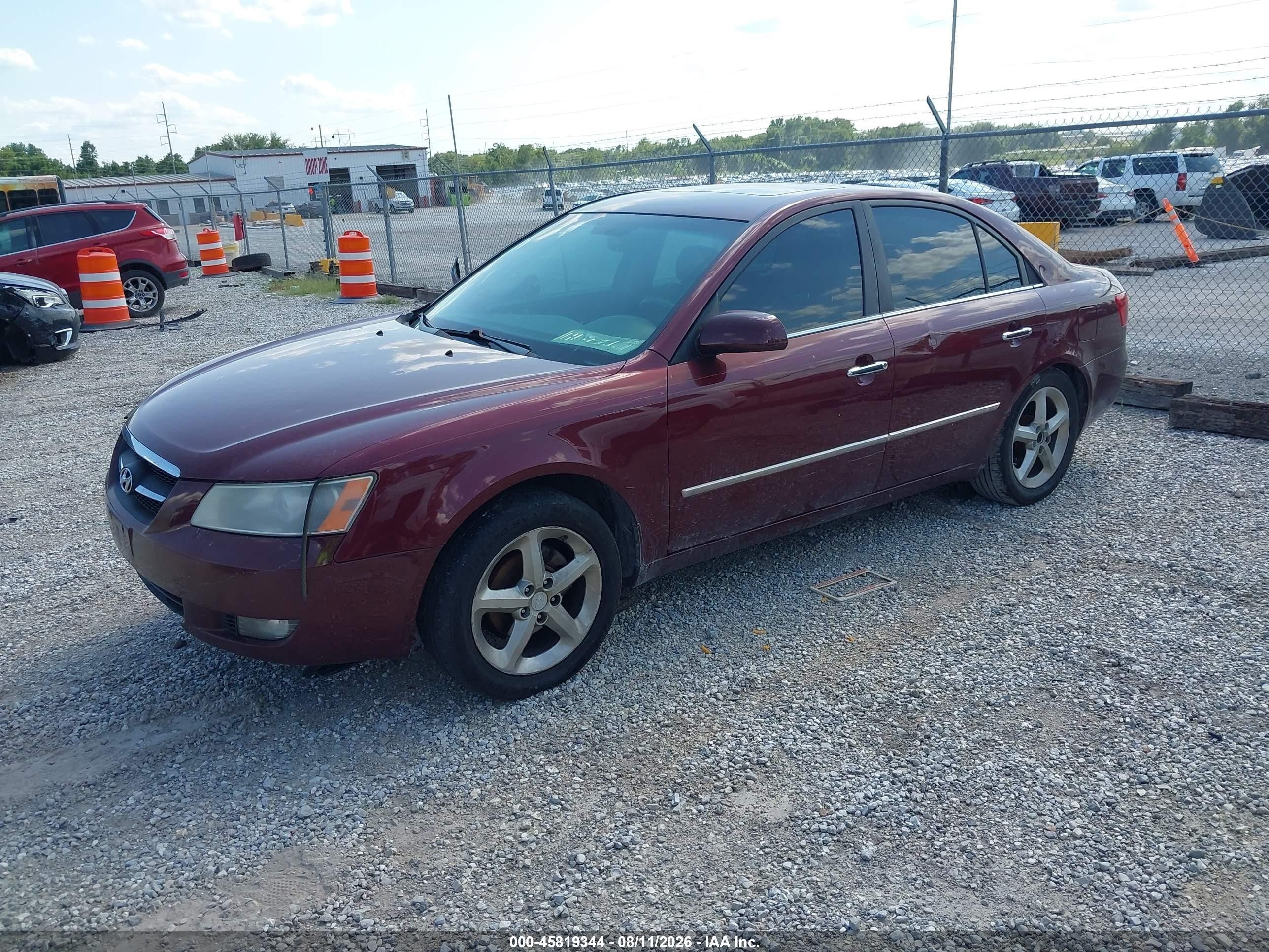 2008 Hyundai Sonata Limited/se Темно-бордовый vin: 5NPEU46C18H338041
