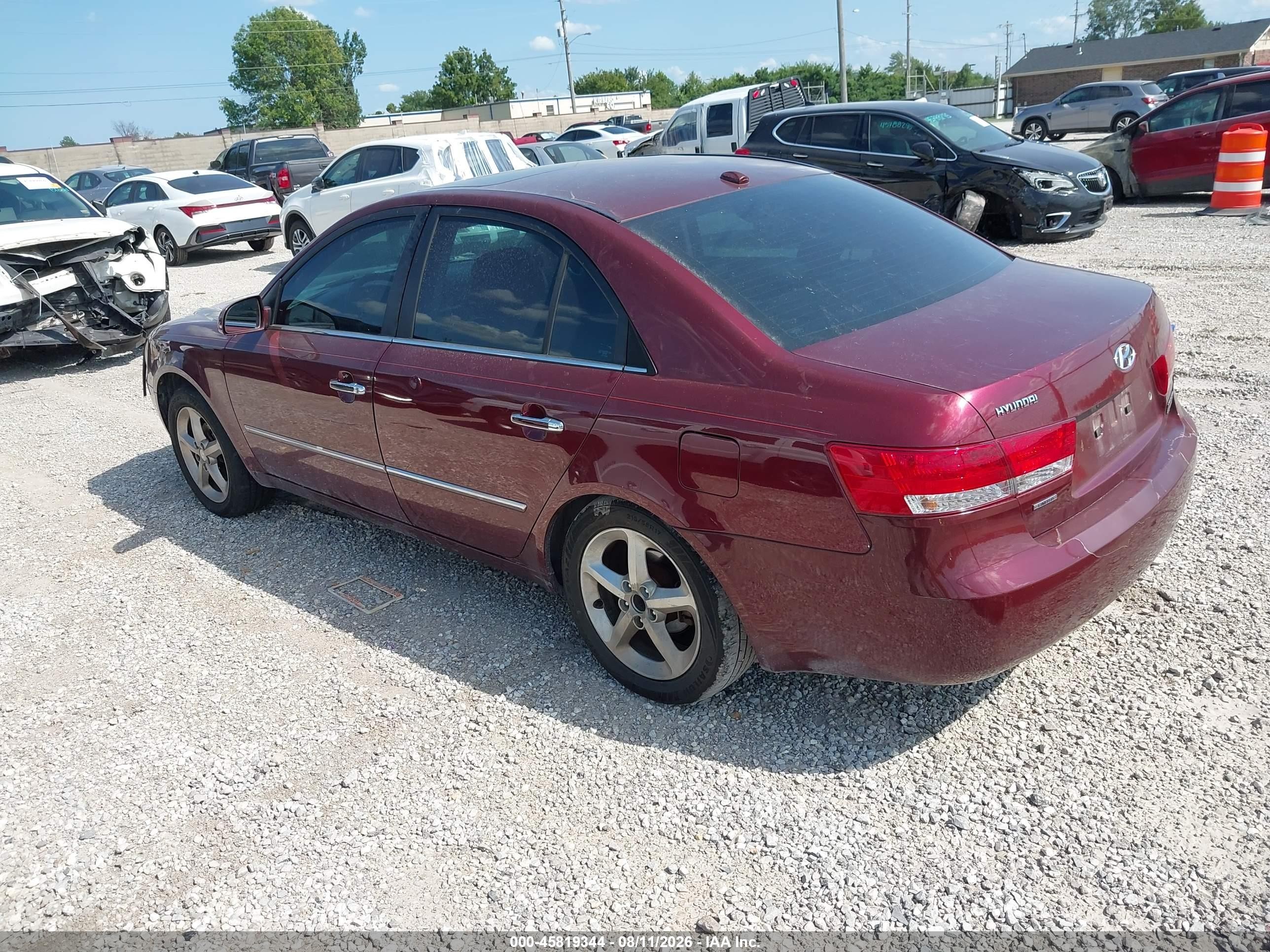 2008 Hyundai Sonata Limited/se Темно-бордовый vin: 5NPEU46C18H338041