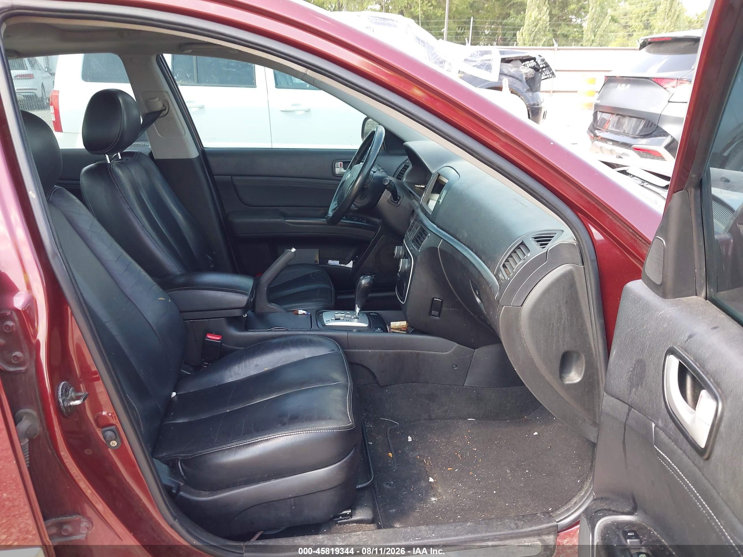 2008 Hyundai Sonata Limited/se Темно-бордовый vin: 5NPEU46C18H338041
