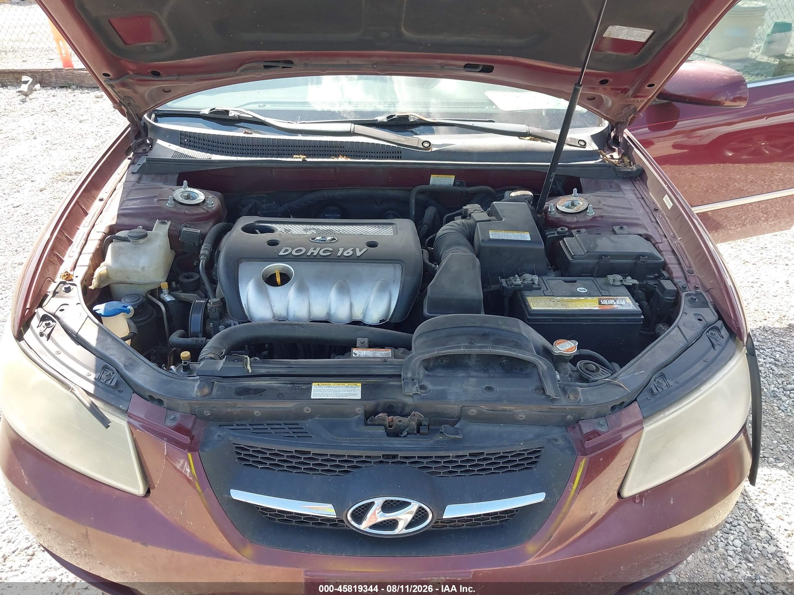 2008 Hyundai Sonata Limited/se Темно-бордовый vin: 5NPEU46C18H338041