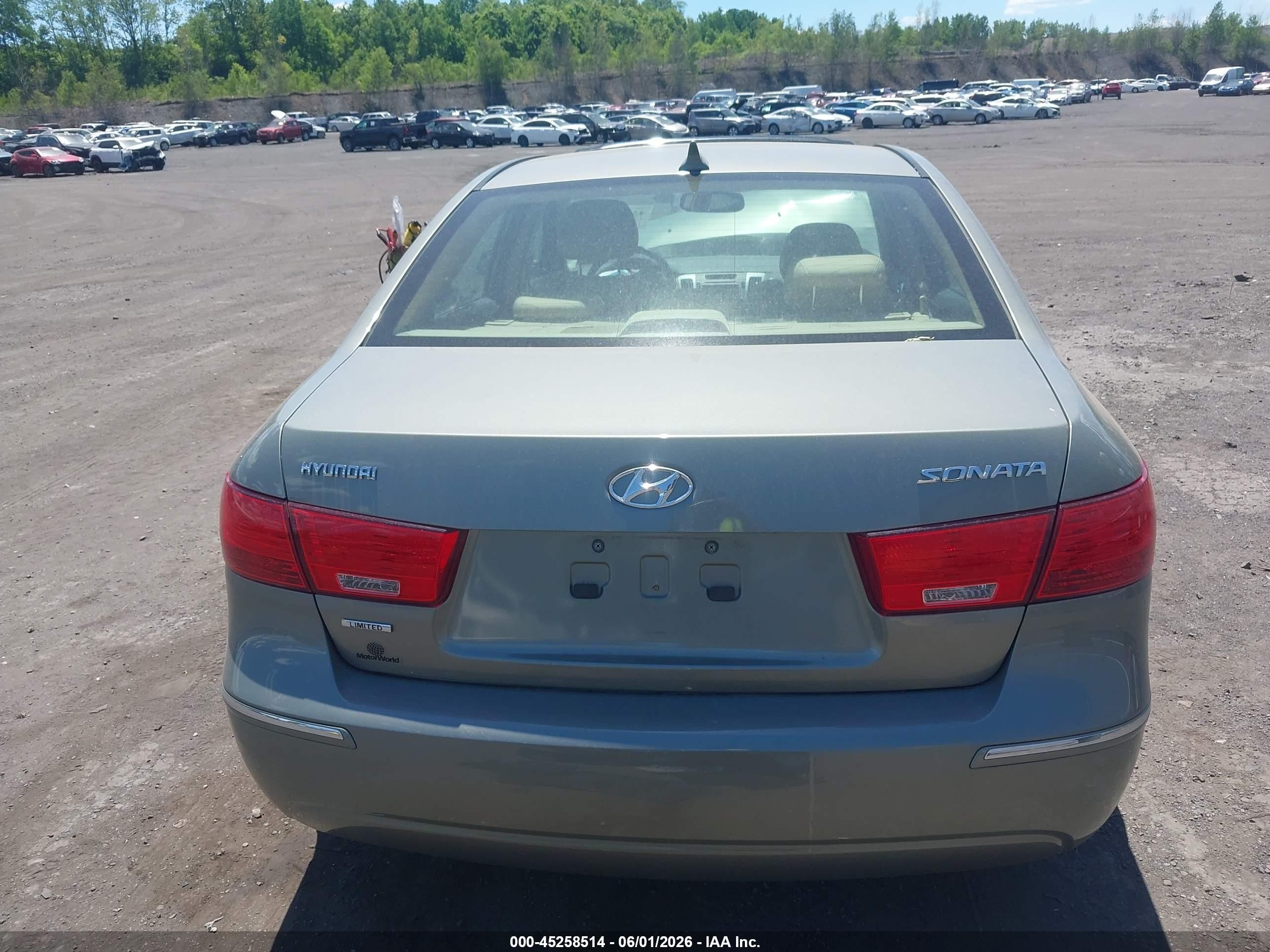 2009 Hyundai Sonata Limited Зеленый vin: 5NPEU46C19H508948