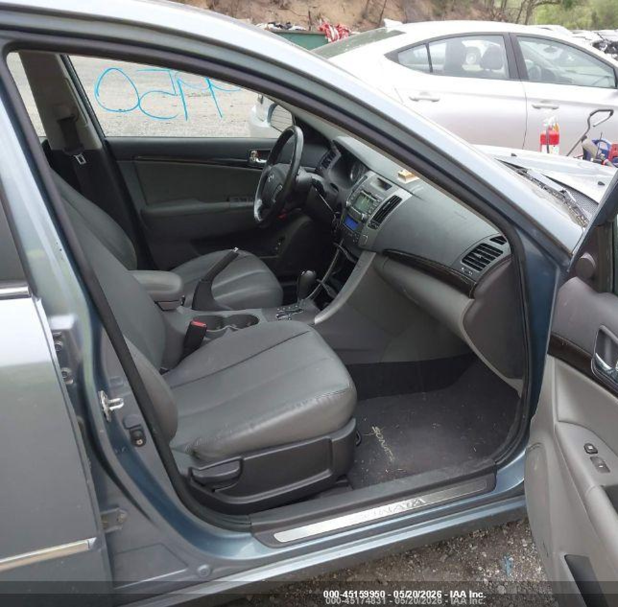 2009 Hyundai Sonata Limited Light Blue vin: 5NPEU46C19H575484