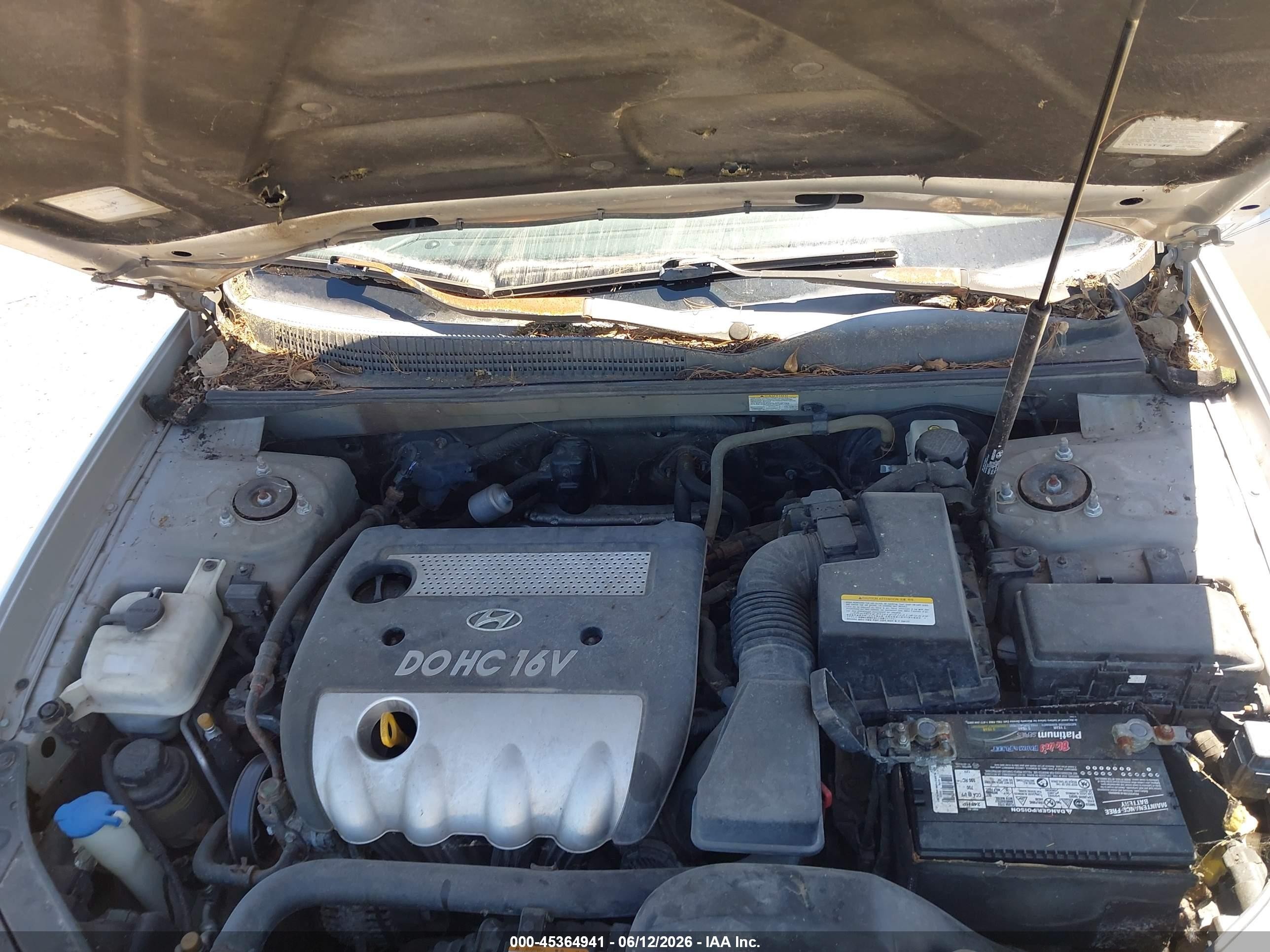 2006 Hyundai Sonata Gls Silver vin: 5NPEU46C26H079136