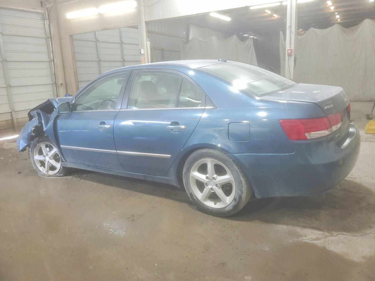 2008 Hyundai Sonata Se Blue vin: 5NPEU46C28H355219
