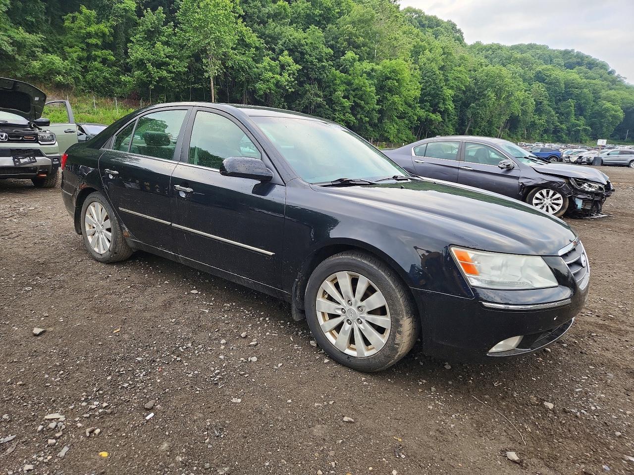 2009 Hyundai Sonata Черный vin: 5NPEU46C29H438912