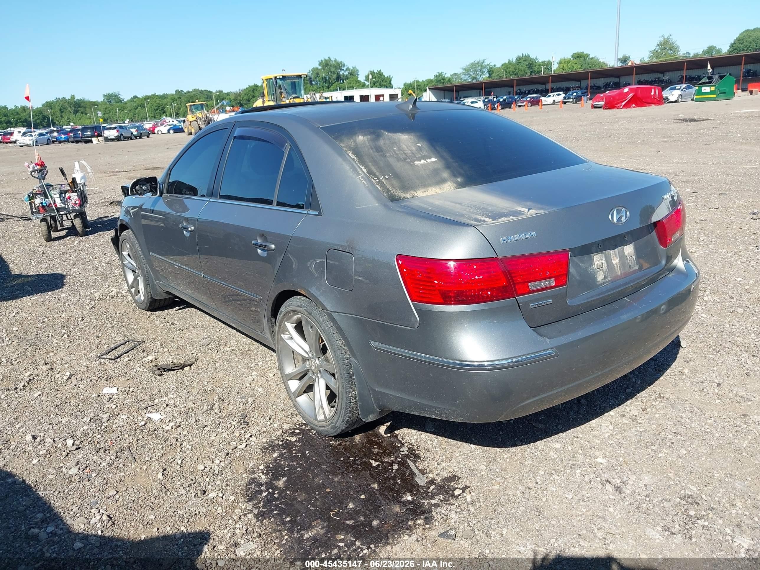2009 Hyundai Sonata Limited Серый vin: 5NPEU46C29H491710
