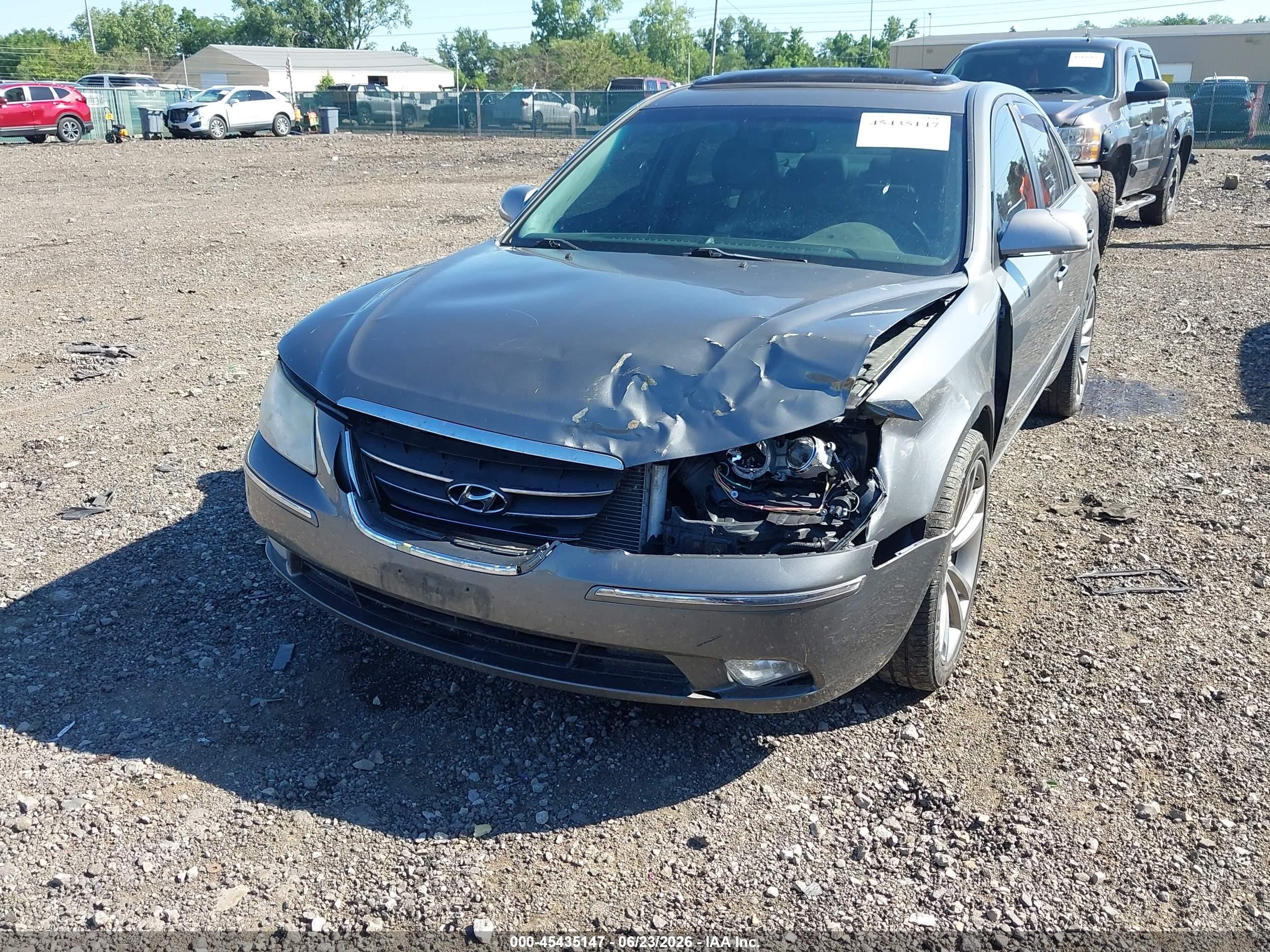 2009 Hyundai Sonata Limited Серый vin: 5NPEU46C29H491710