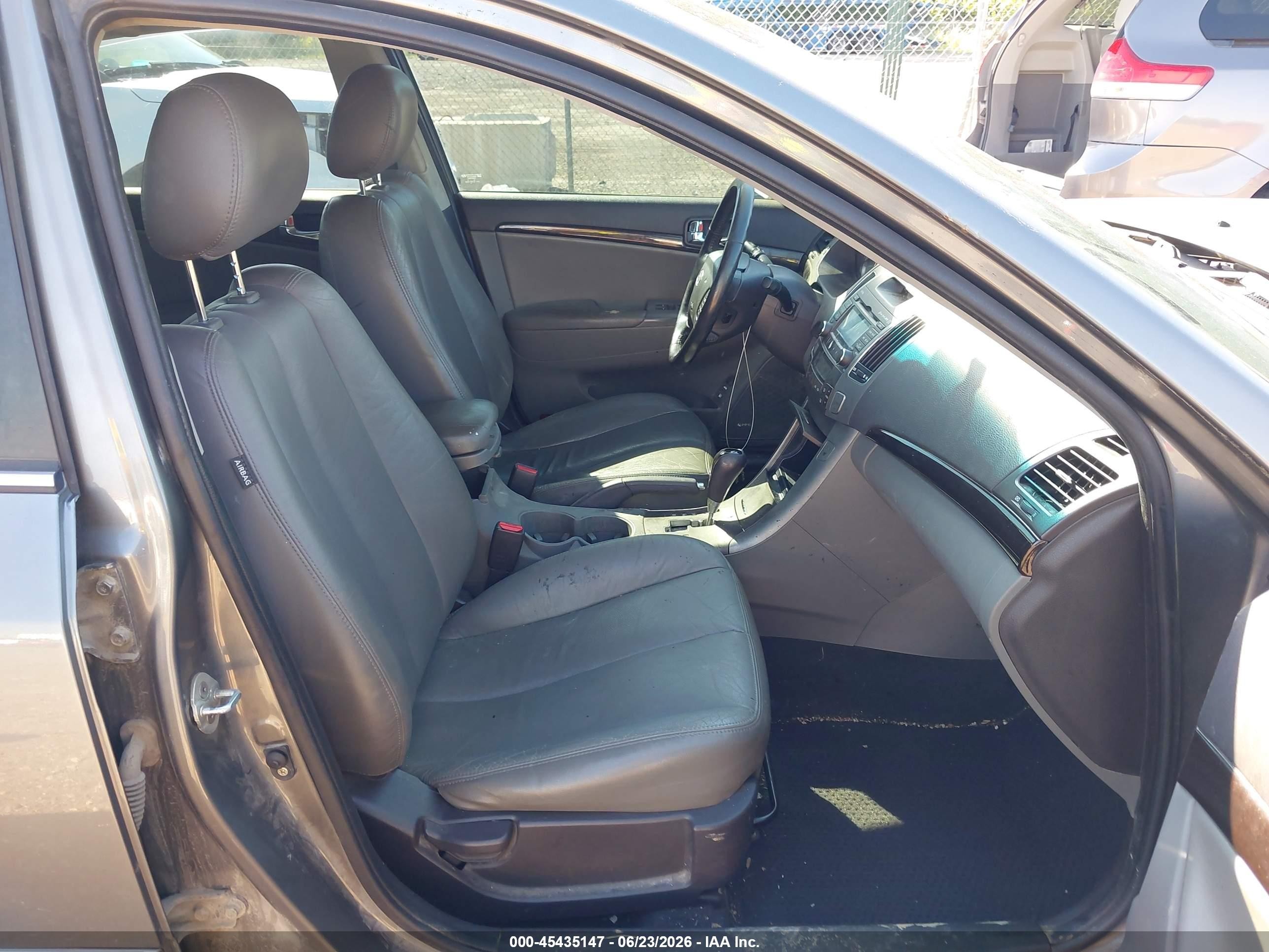 2009 Hyundai Sonata Limited Серый vin: 5NPEU46C29H491710
