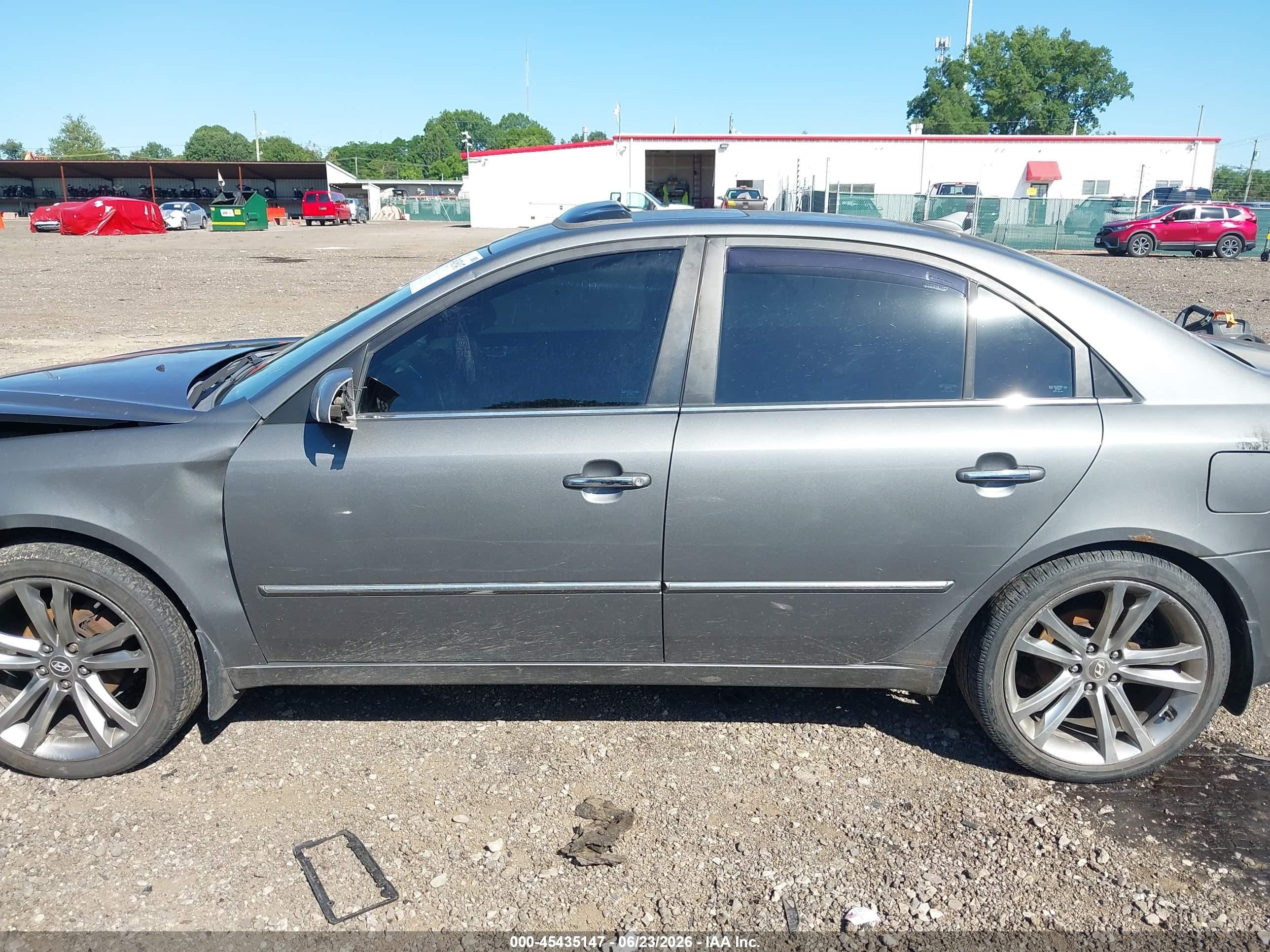2009 Hyundai Sonata Limited Серый vin: 5NPEU46C29H491710