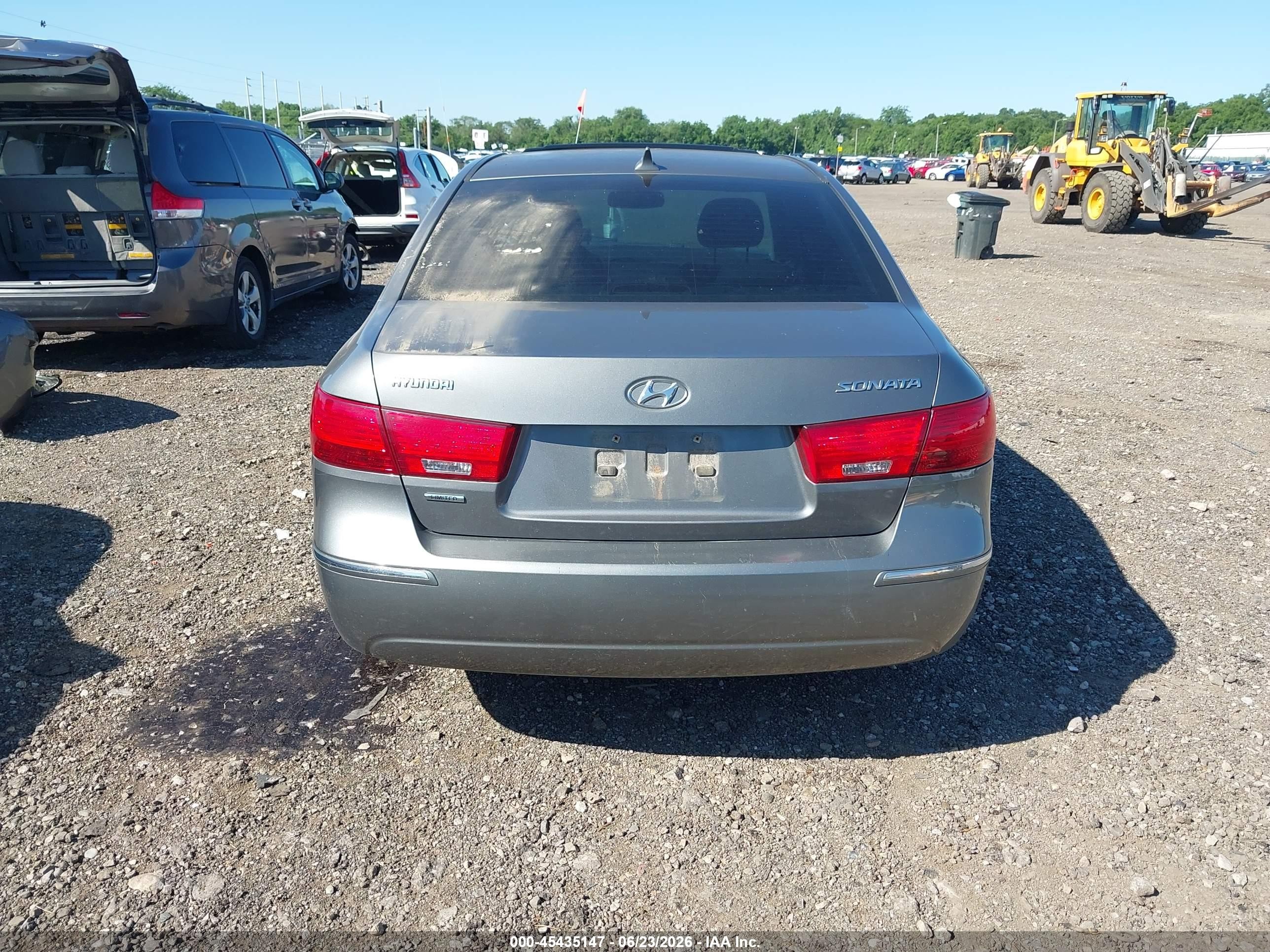 2009 Hyundai Sonata Limited Серый vin: 5NPEU46C29H491710