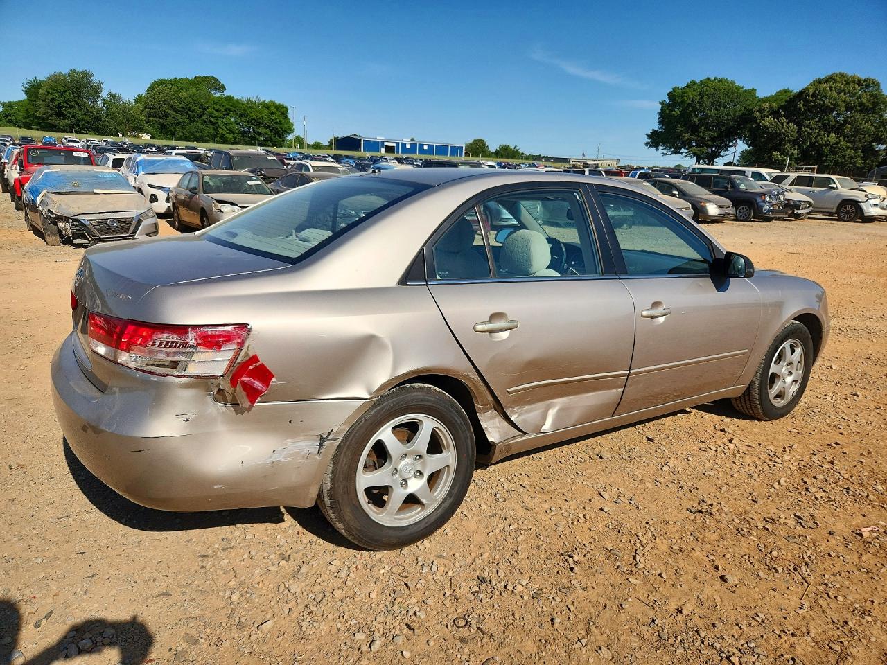 2006 Hyundai Sonata Gls Beige vin: 5NPEU46C36H130448