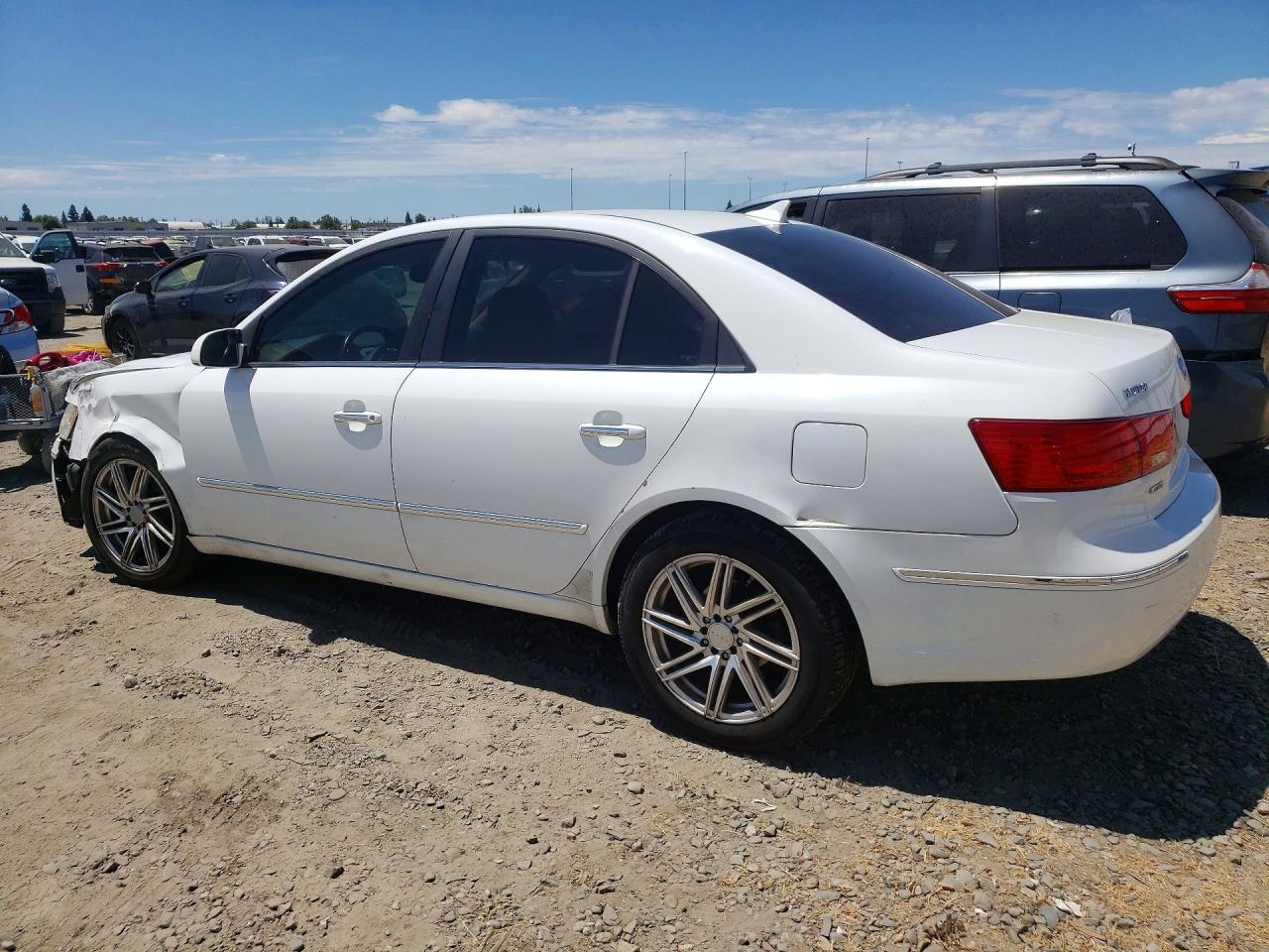 2009 Hyundai Sonata Limited White vin: 5NPEU46C39H494695