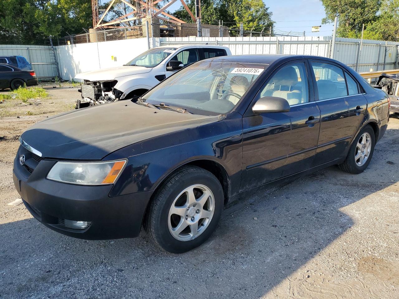 2006 Hyundai Sonata Gls Blue vin: 5NPEU46C46H079204