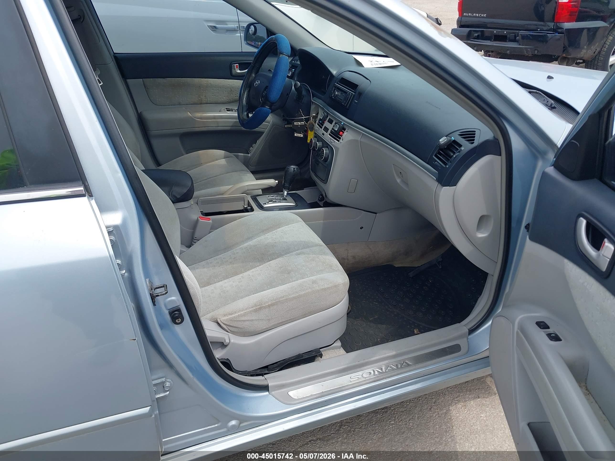 2006 Hyundai Sonata Gls Light Blue vin: 5NPEU46C46H127297