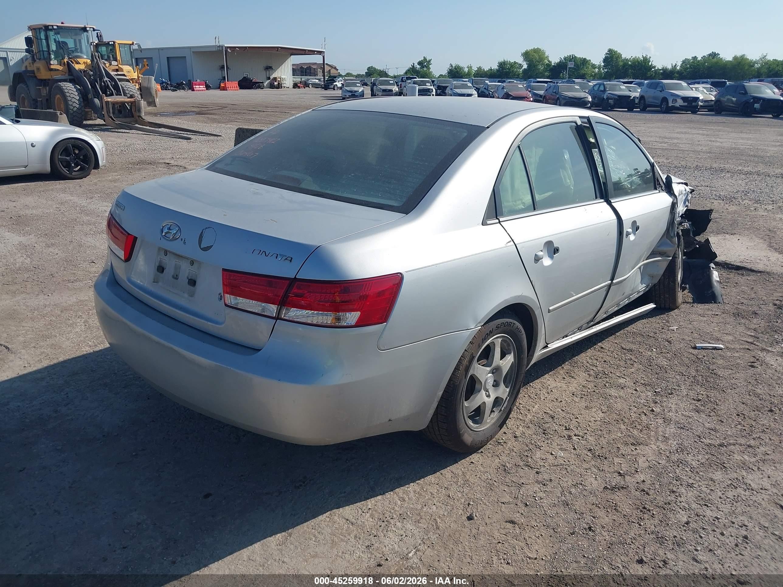 2006 Hyundai Sonata Gls Silver vin: 5NPEU46C46H136467