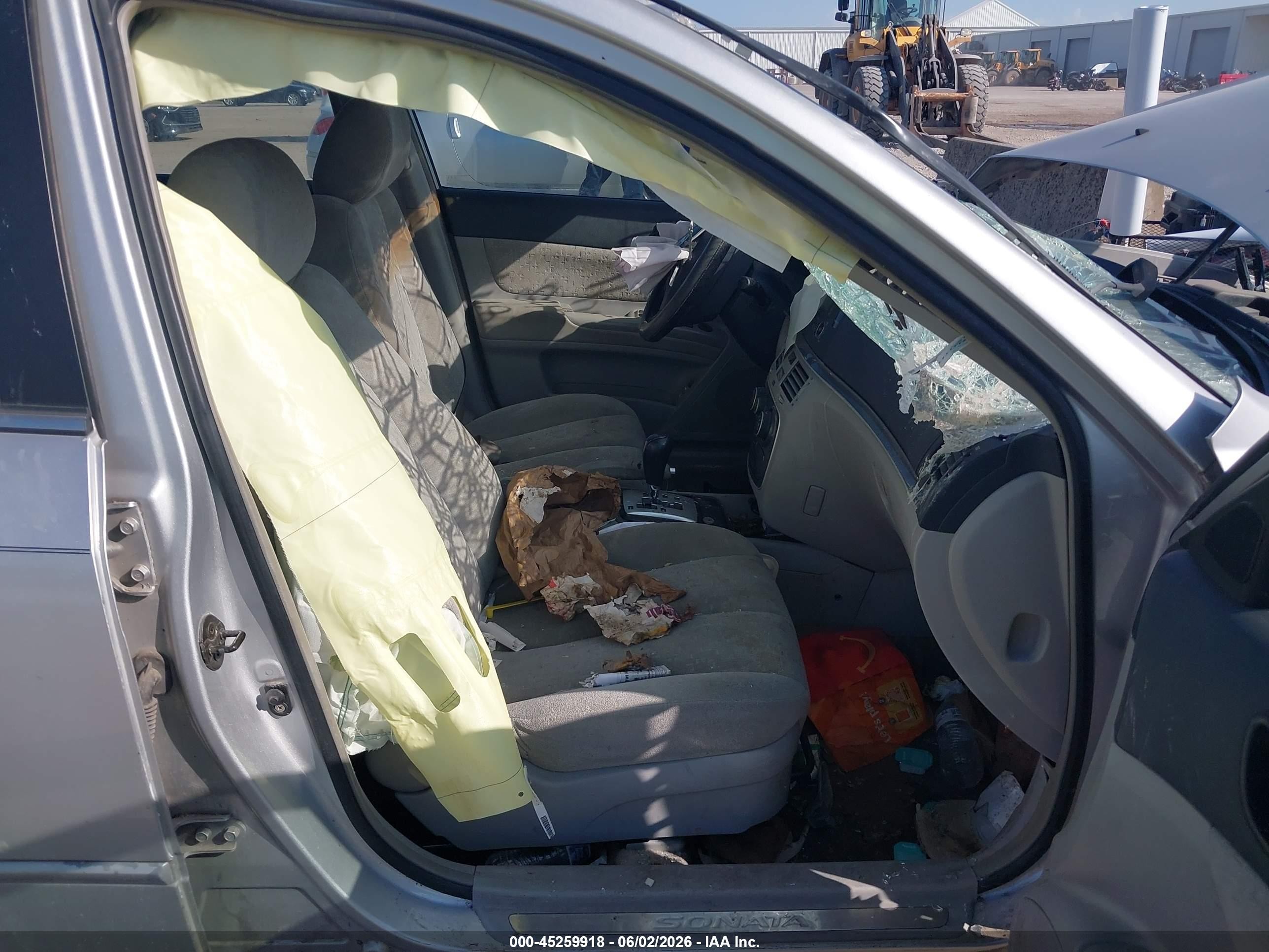 2006 Hyundai Sonata Gls Silver vin: 5NPEU46C46H136467