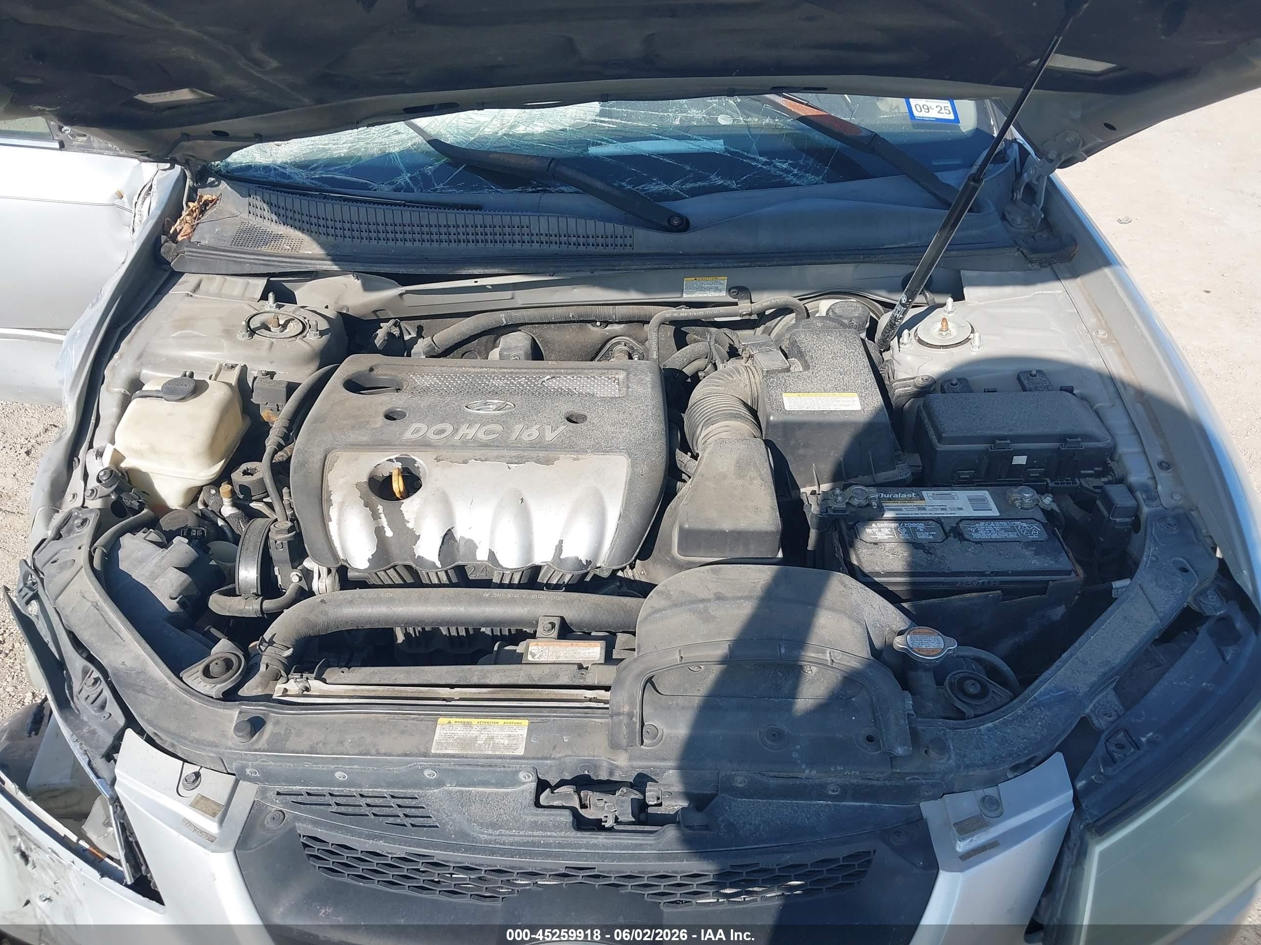 2006 Hyundai Sonata Gls Silver vin: 5NPEU46C46H136467