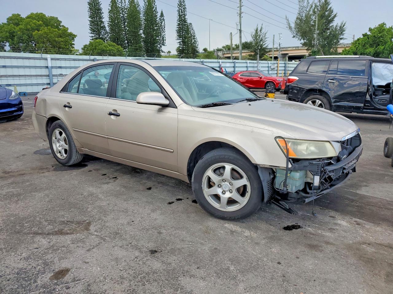 2006 Hyundai Sonata Gls Beige vin: 5NPEU46C46H159991