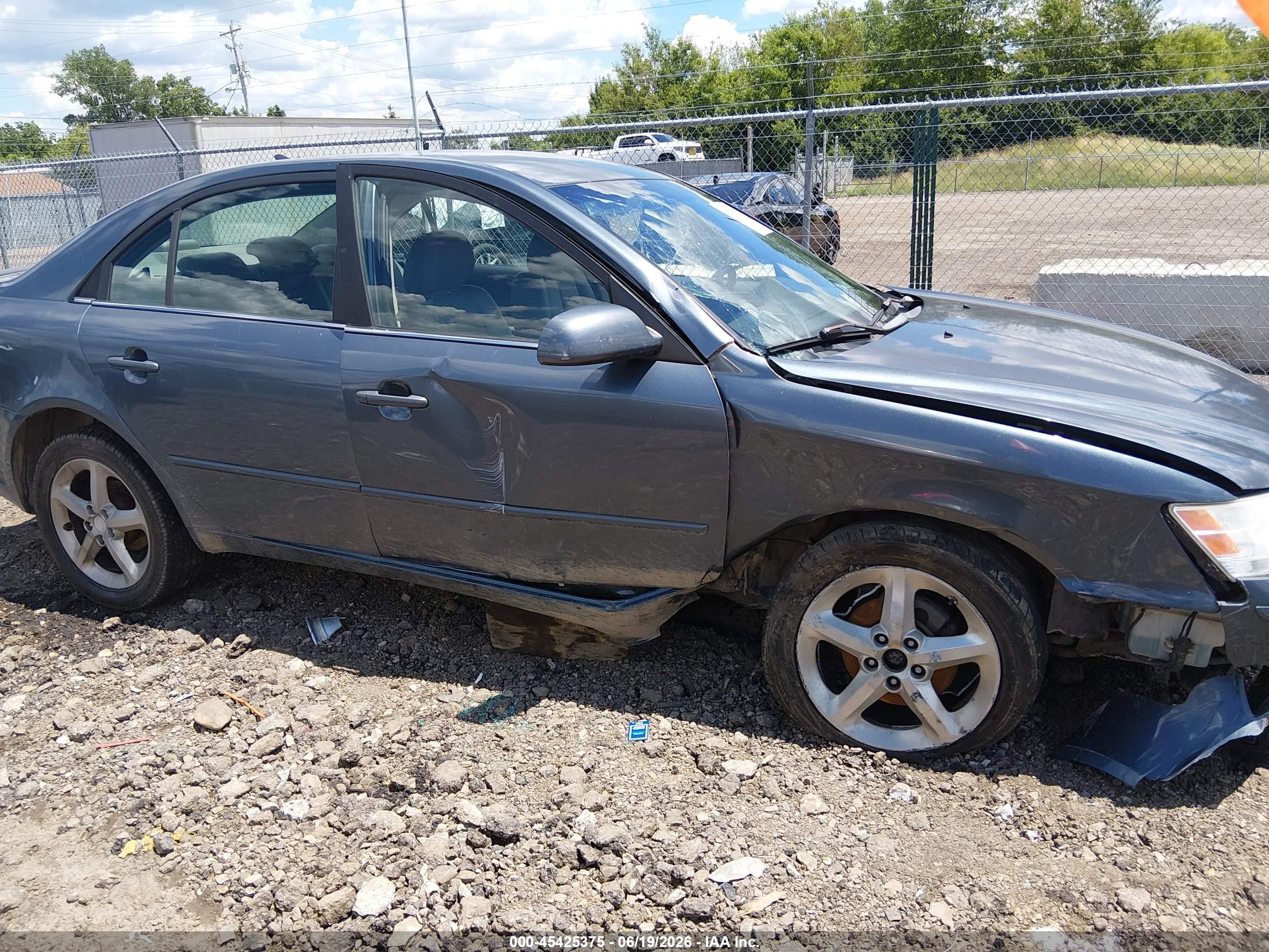 2009 Hyundai Sonata Se Gray vin: 5NPEU46C49H499291