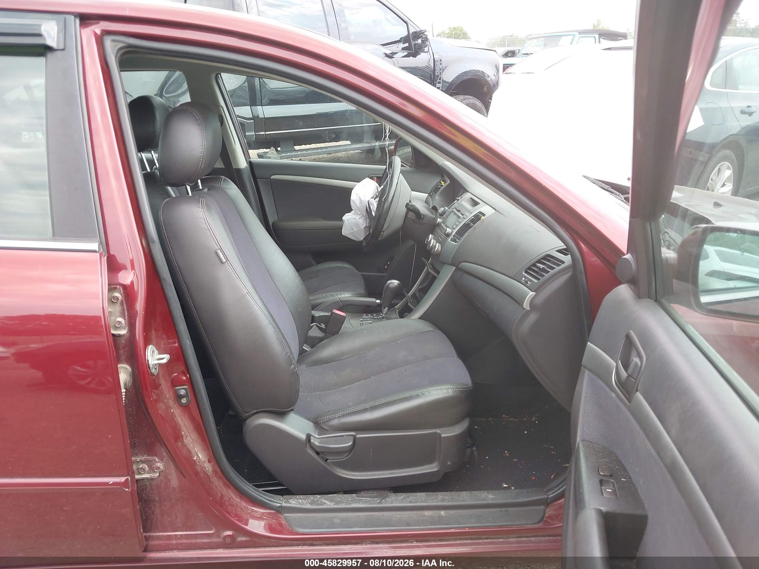 2009 Hyundai Sonata Se Красный vin: 5NPEU46C49H510967