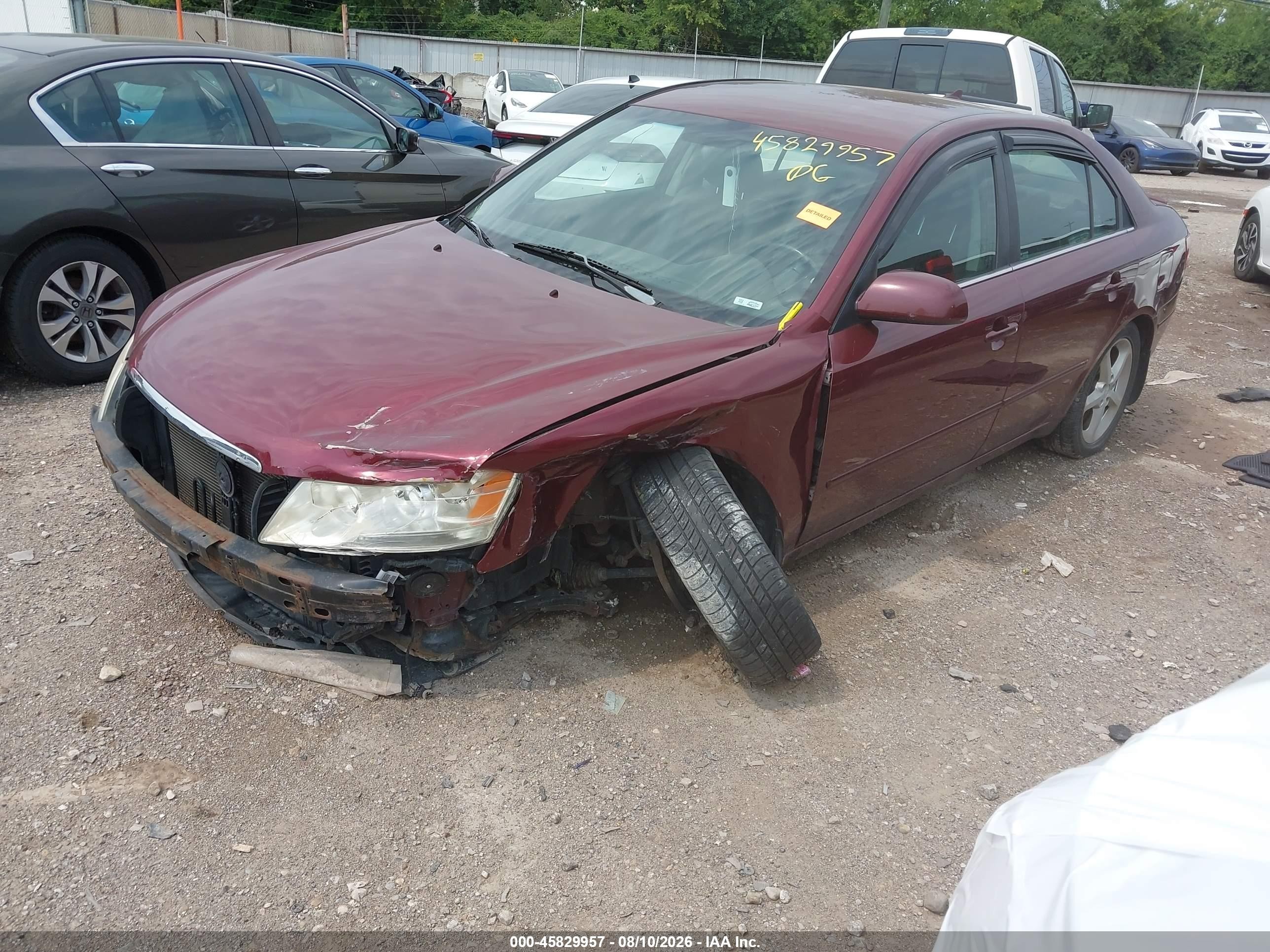 2009 Hyundai Sonata Se Красный vin: 5NPEU46C49H510967