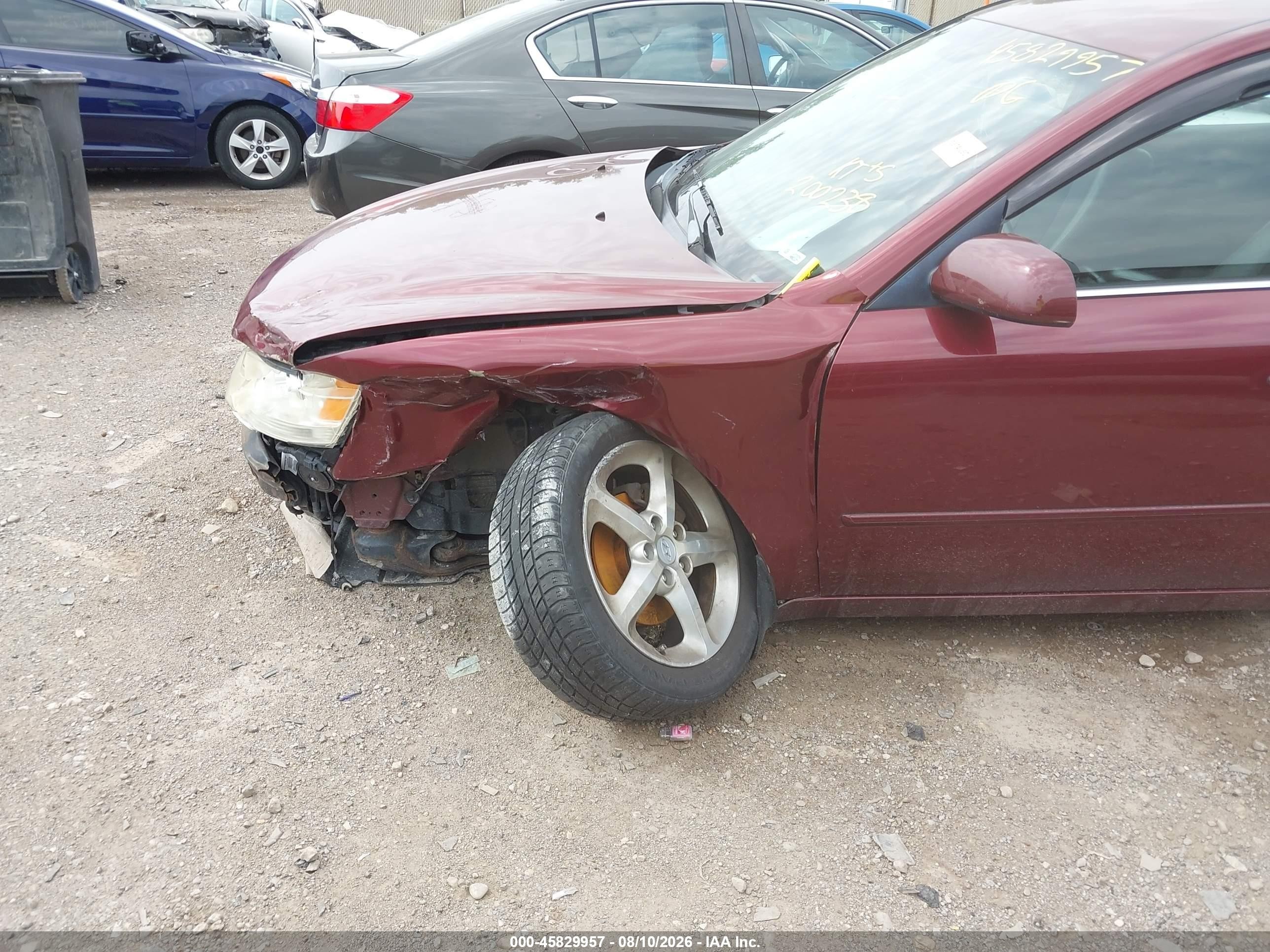 2009 Hyundai Sonata Se Красный vin: 5NPEU46C49H510967