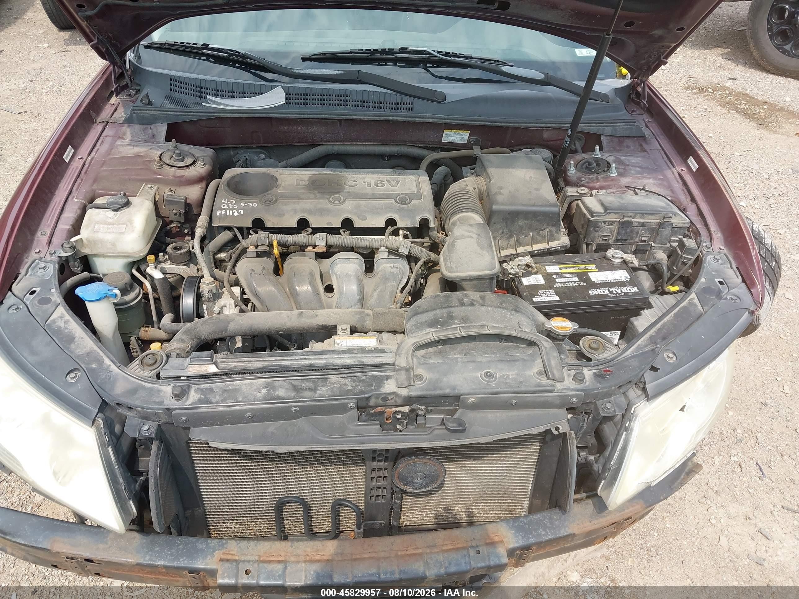 2009 Hyundai Sonata Se Красный vin: 5NPEU46C49H510967