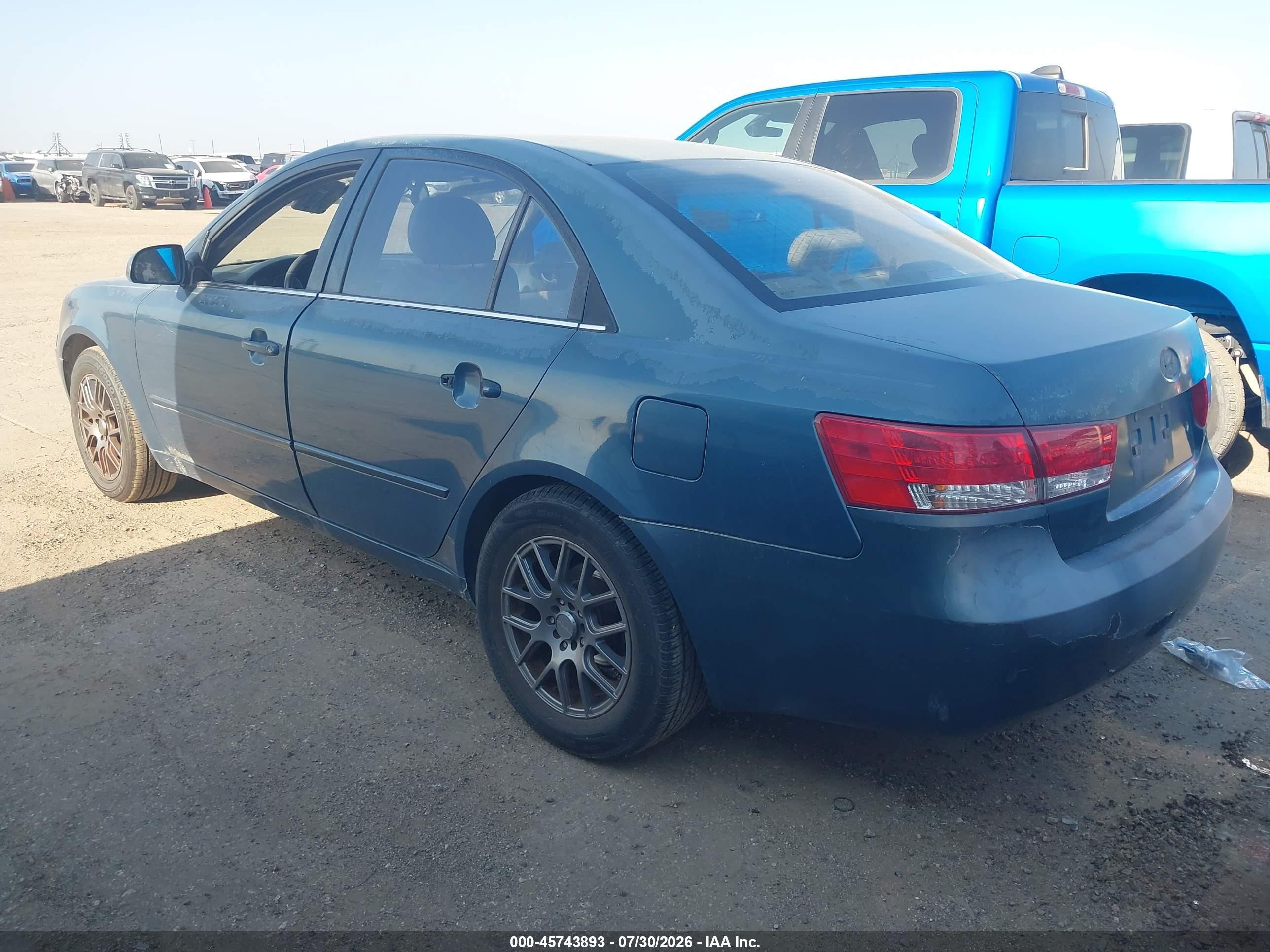 2006 Hyundai Sonata Gls Blue vin: 5NPEU46C56H153388