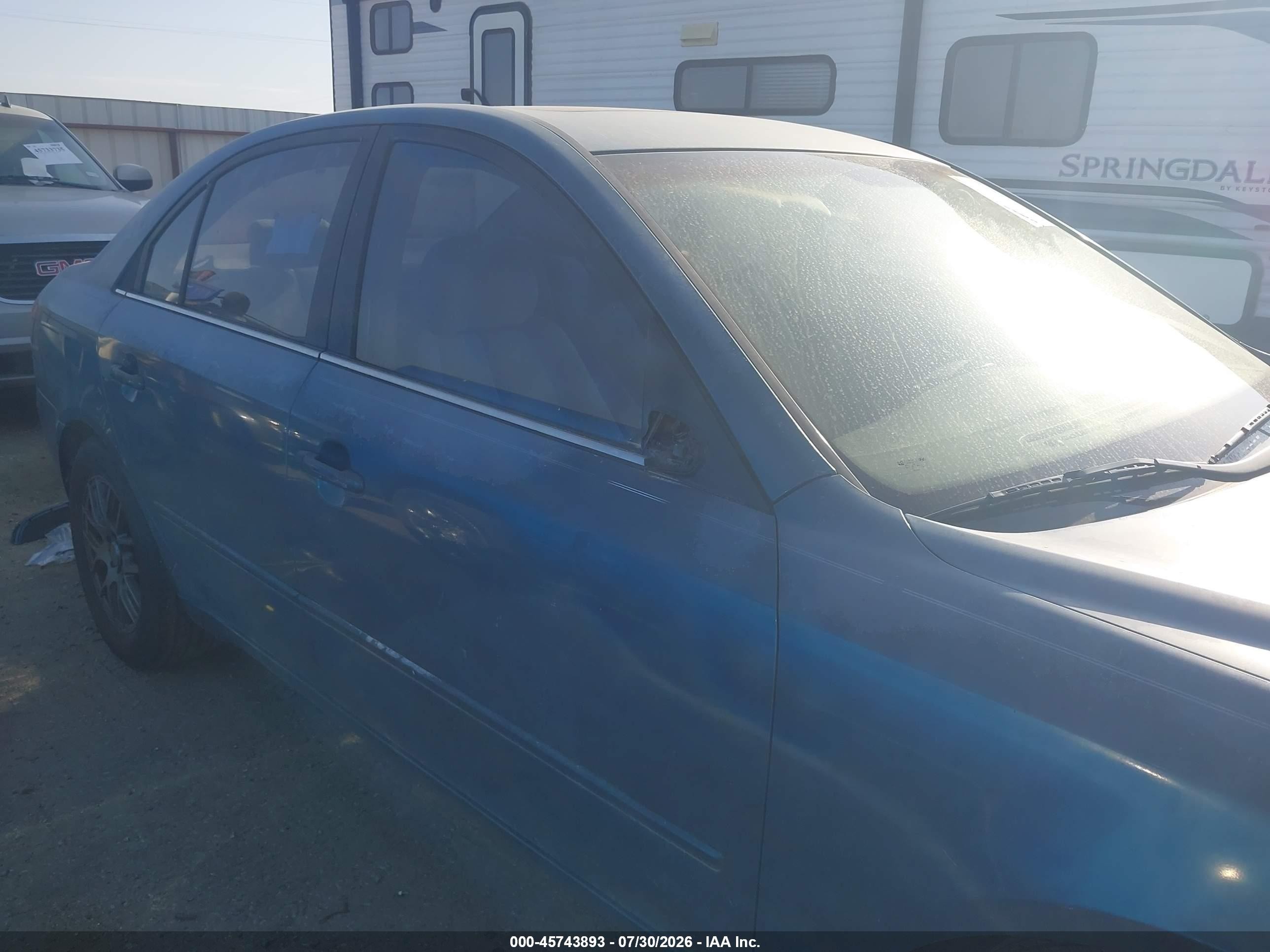 2006 Hyundai Sonata Gls Blue vin: 5NPEU46C56H153388