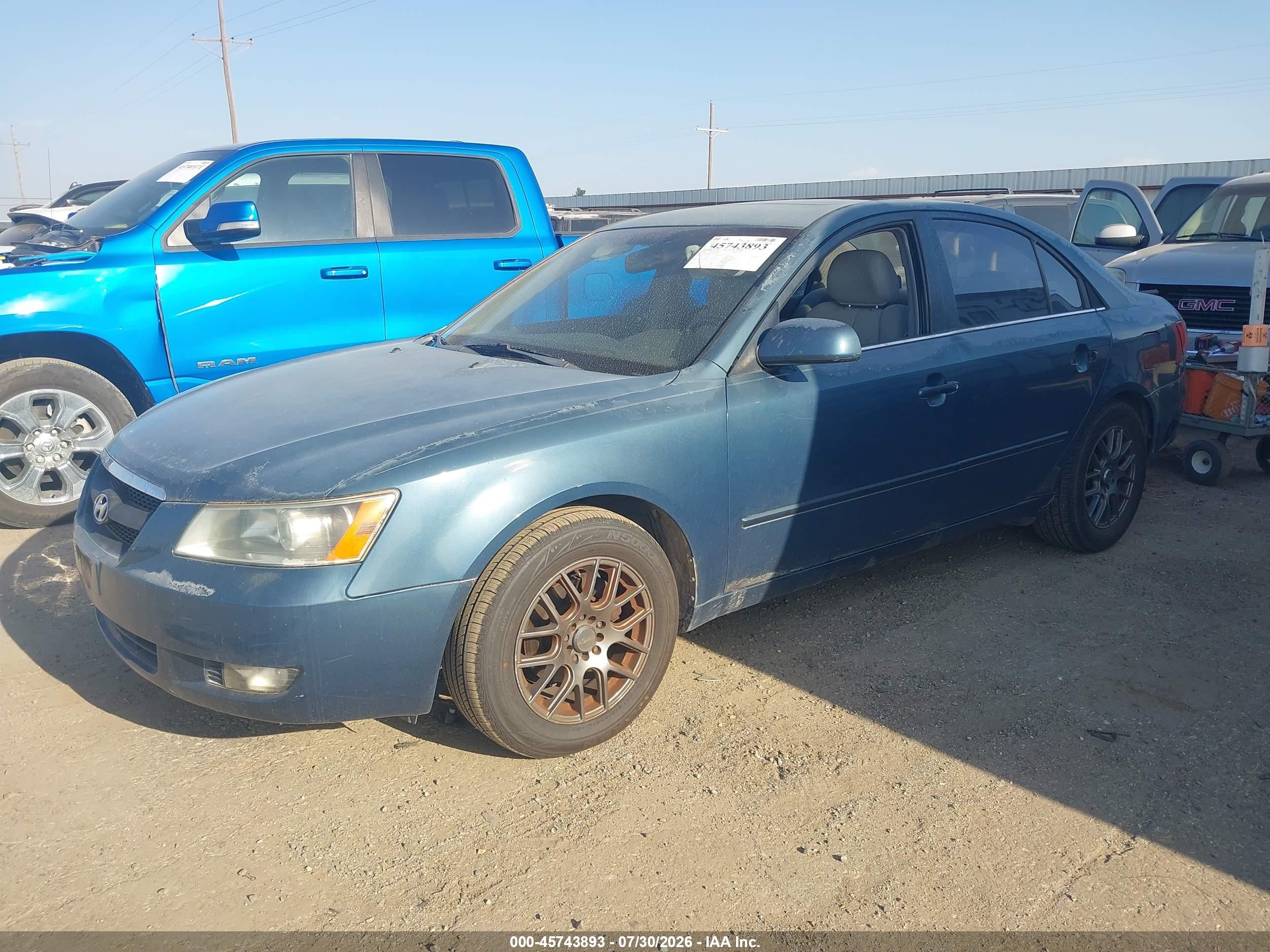 2006 Hyundai Sonata Gls Blue vin: 5NPEU46C56H153388