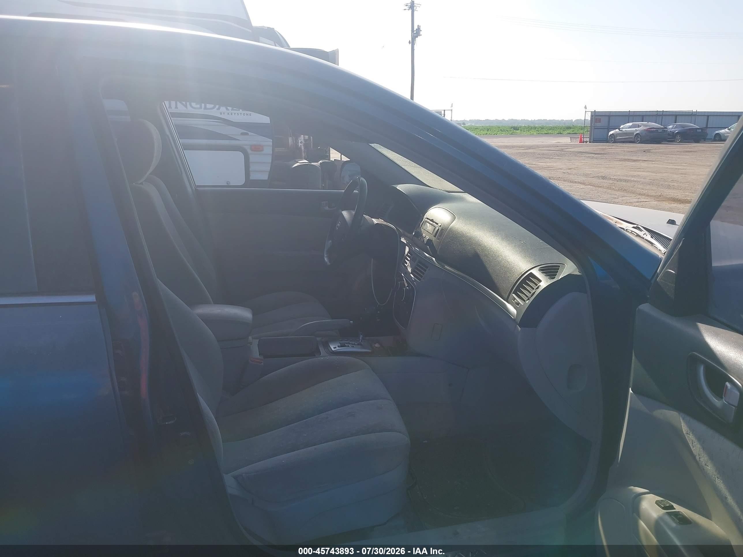 2006 Hyundai Sonata Gls Blue vin: 5NPEU46C56H153388