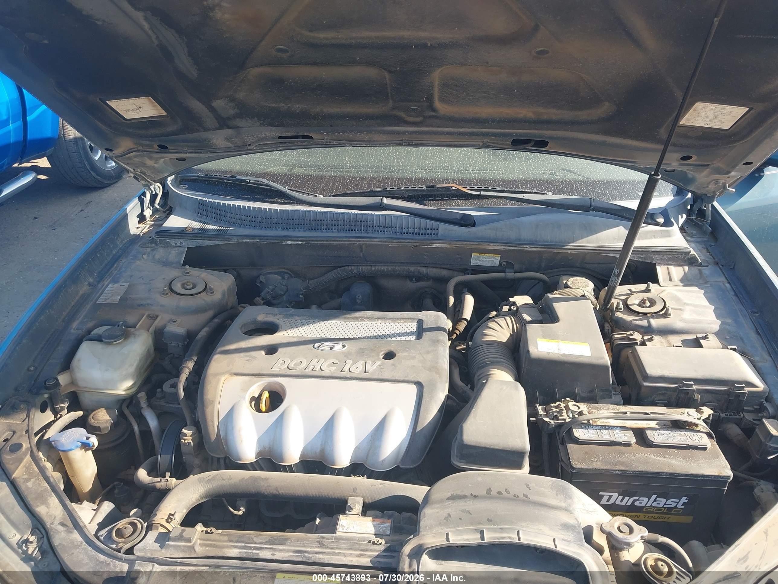 2006 Hyundai Sonata Gls Blue vin: 5NPEU46C56H153388