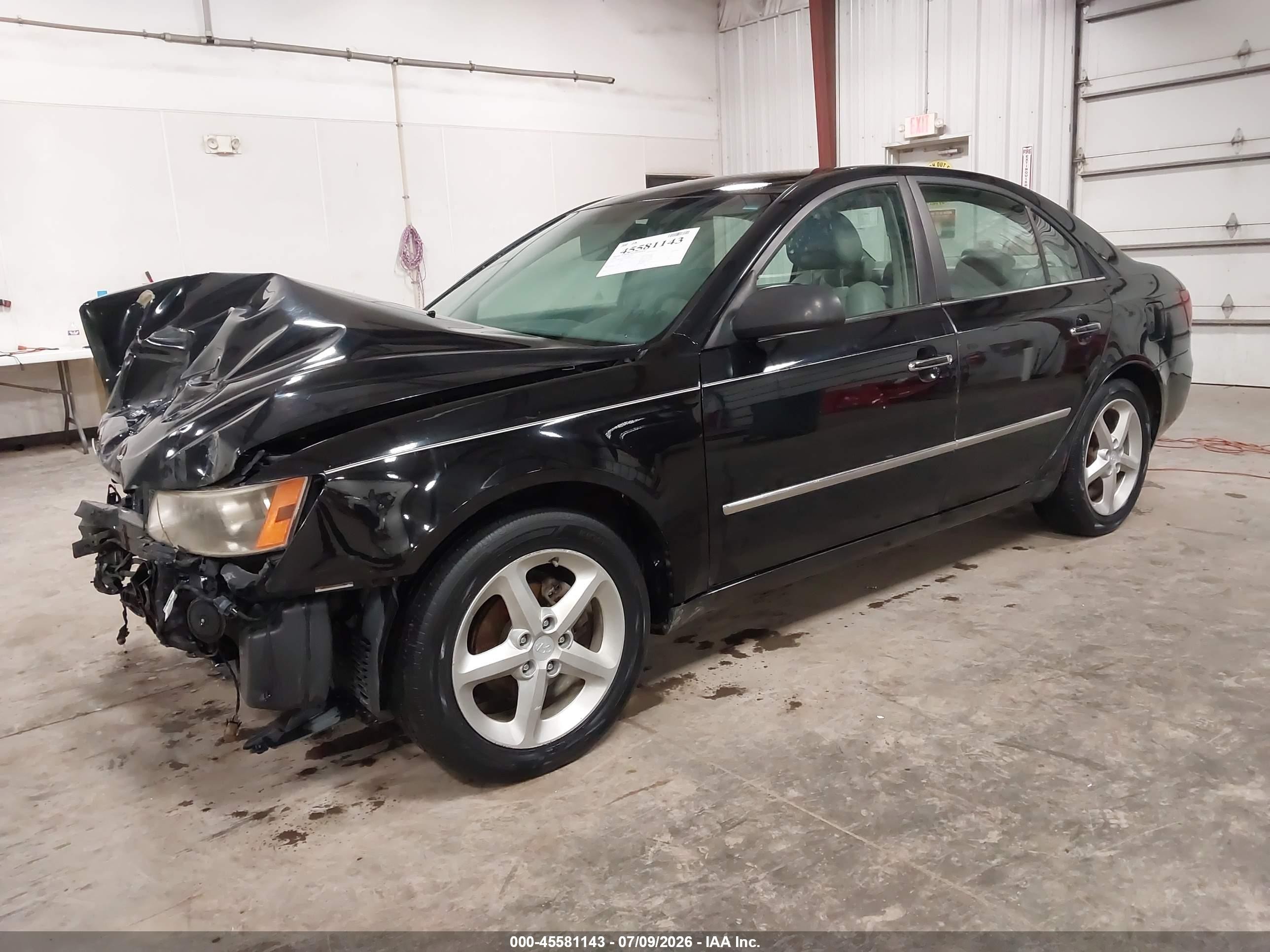 2008 Hyundai Sonata Limited/se Black vin: 5NPEU46C58H364626