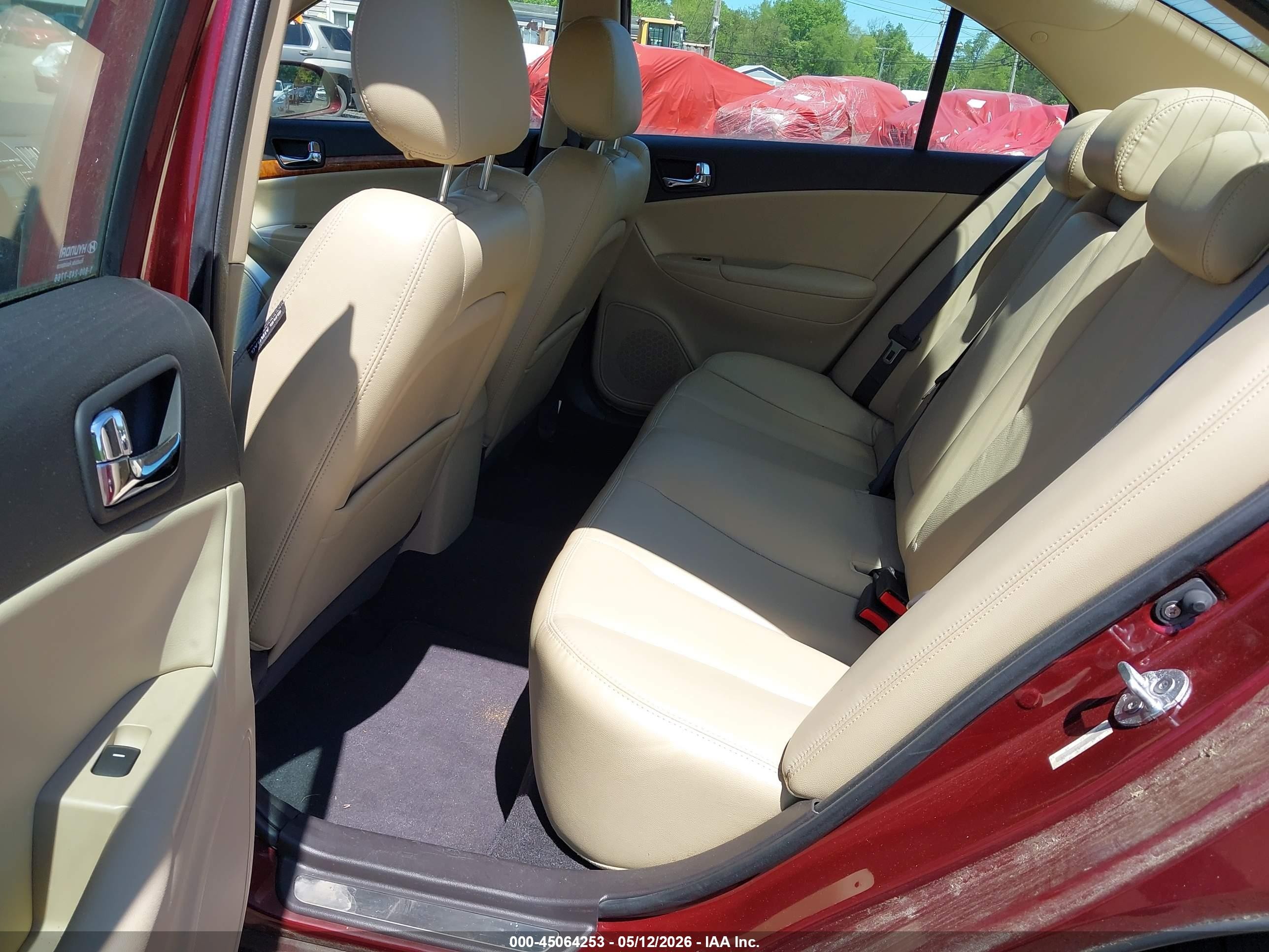 2009 Hyundai Sonata Limited Burgundy vin: 5NPEU46C59H405659