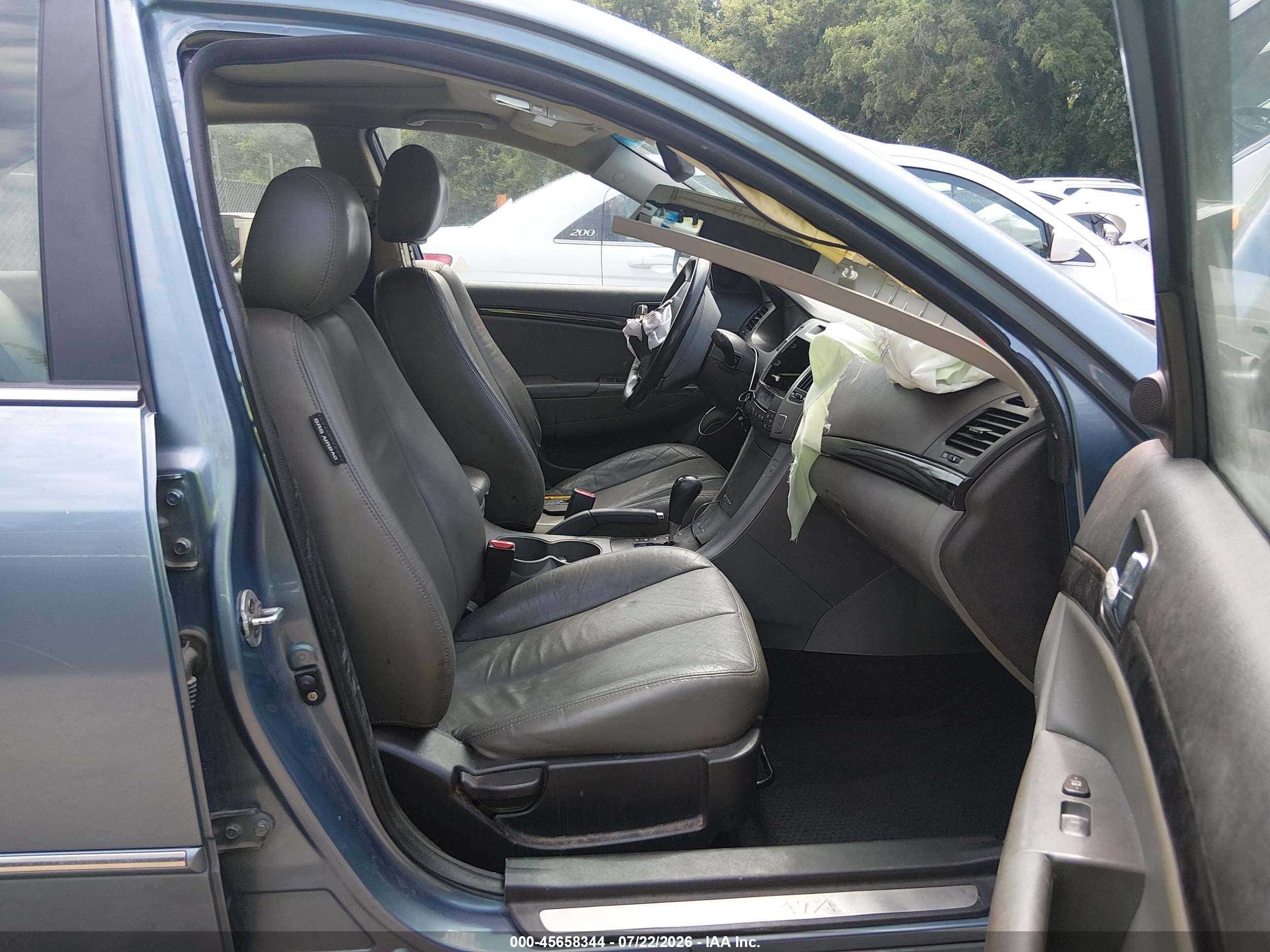 2009 Hyundai Sonata Limited Light Blue vin: 5NPEU46C59H447720