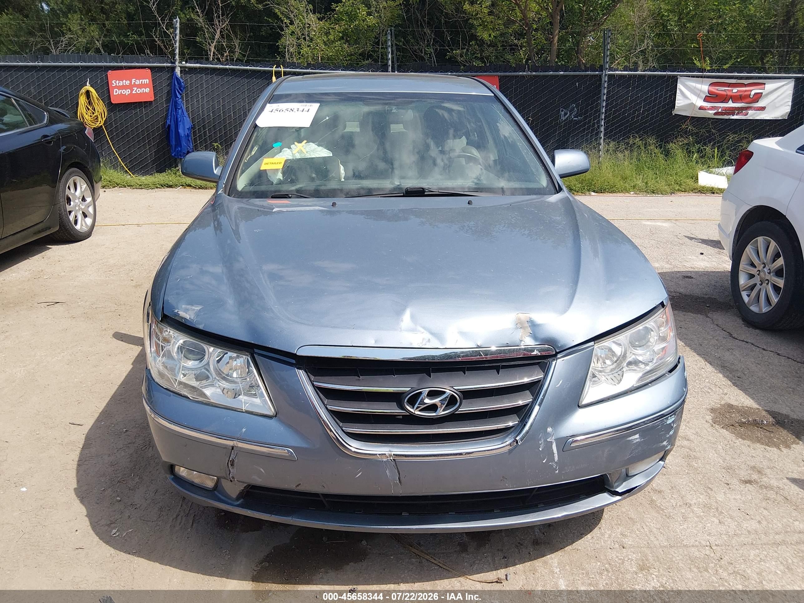 2009 Hyundai Sonata Limited Light Blue vin: 5NPEU46C59H447720