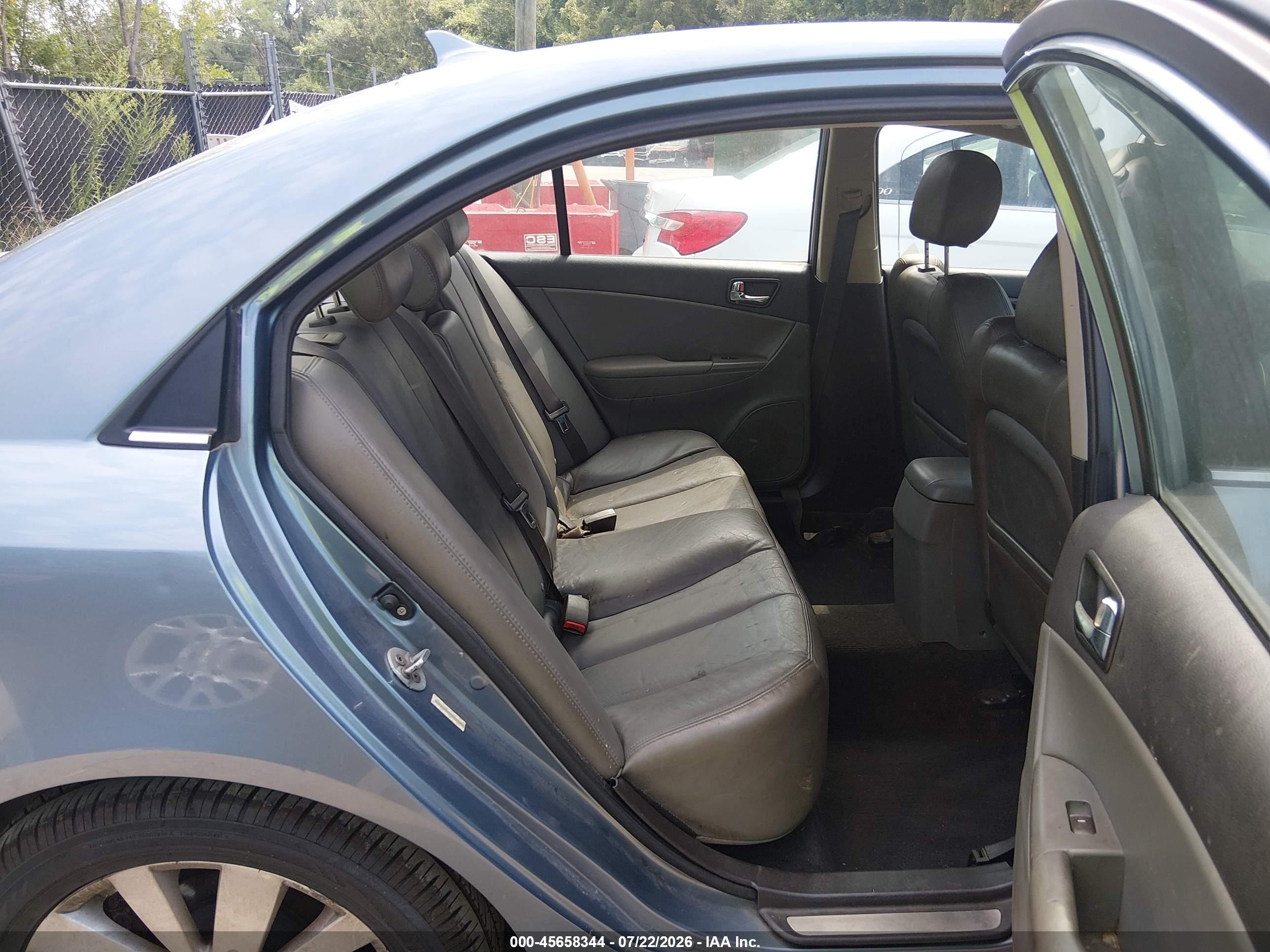 2009 Hyundai Sonata Limited Light Blue vin: 5NPEU46C59H447720