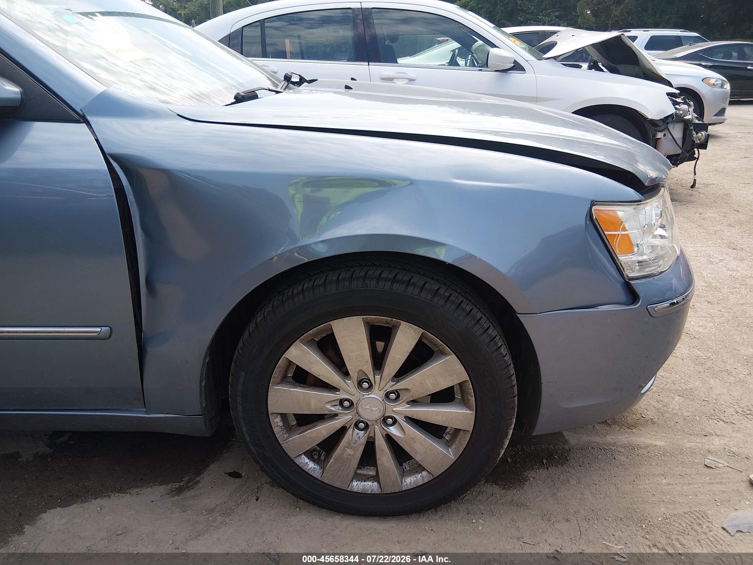 2009 Hyundai Sonata Limited Light Blue vin: 5NPEU46C59H447720