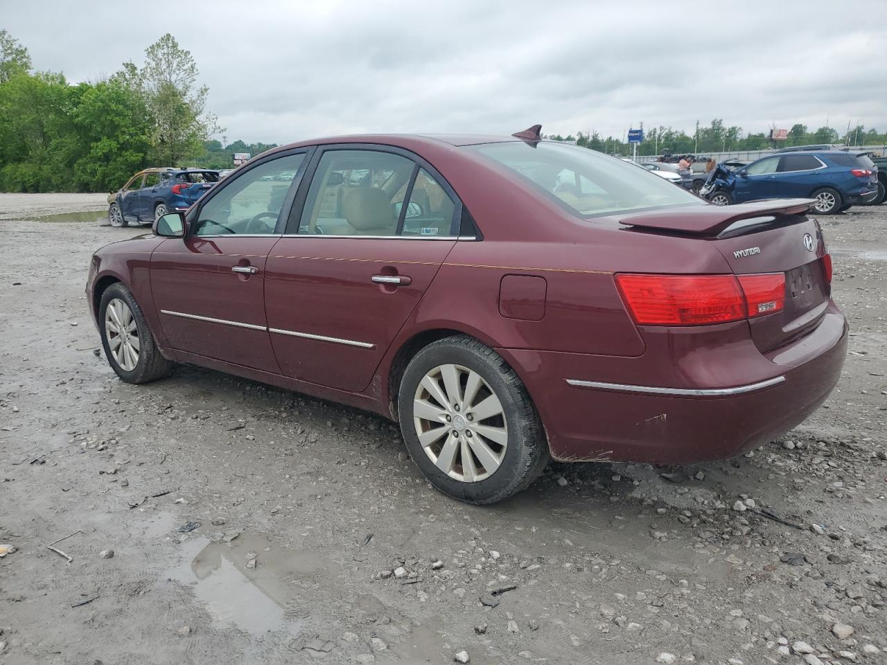 2009 Hyundai Sonata Se Maroon vin: 5NPEU46C59H538048