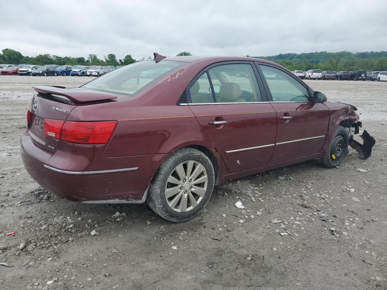 2009 Hyundai Sonata Se Maroon vin: 5NPEU46C59H538048