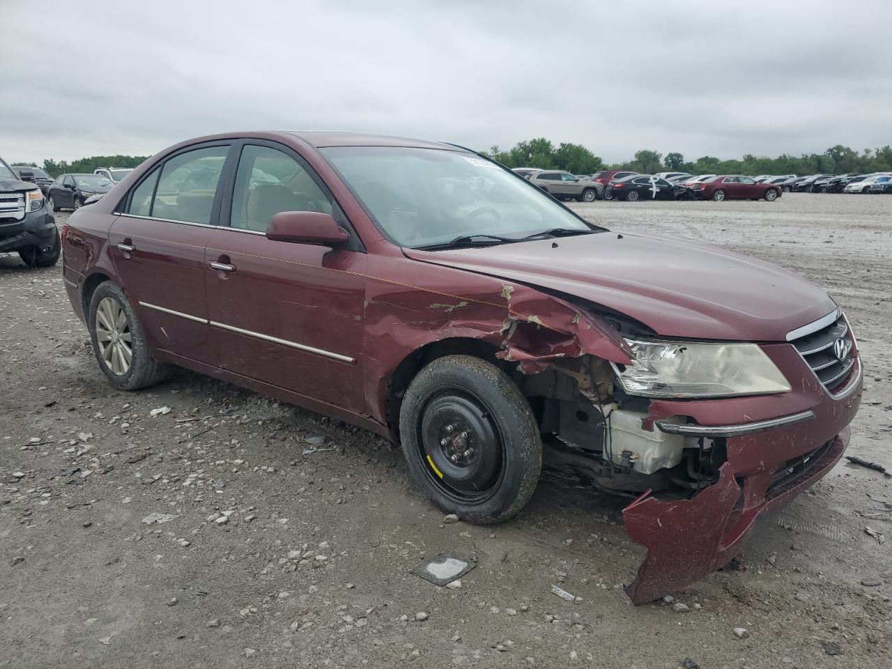 2009 Hyundai Sonata Se Maroon vin: 5NPEU46C59H538048