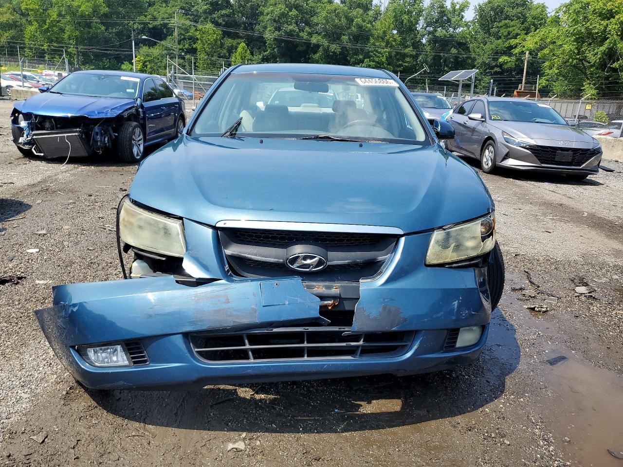 2006 Hyundai Sonata Gls Синий vin: 5NPEU46C66H165825