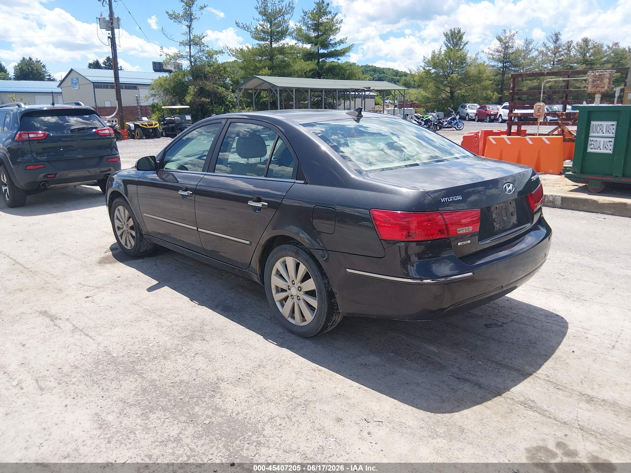 2009 Hyundai Sonata Limited Gray vin: 5NPEU46C69H482783