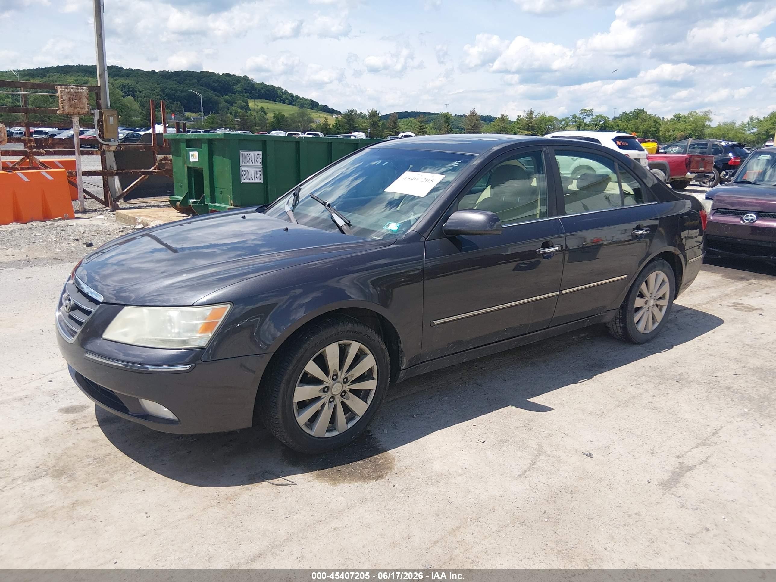 2009 Hyundai Sonata Limited Gray vin: 5NPEU46C69H482783