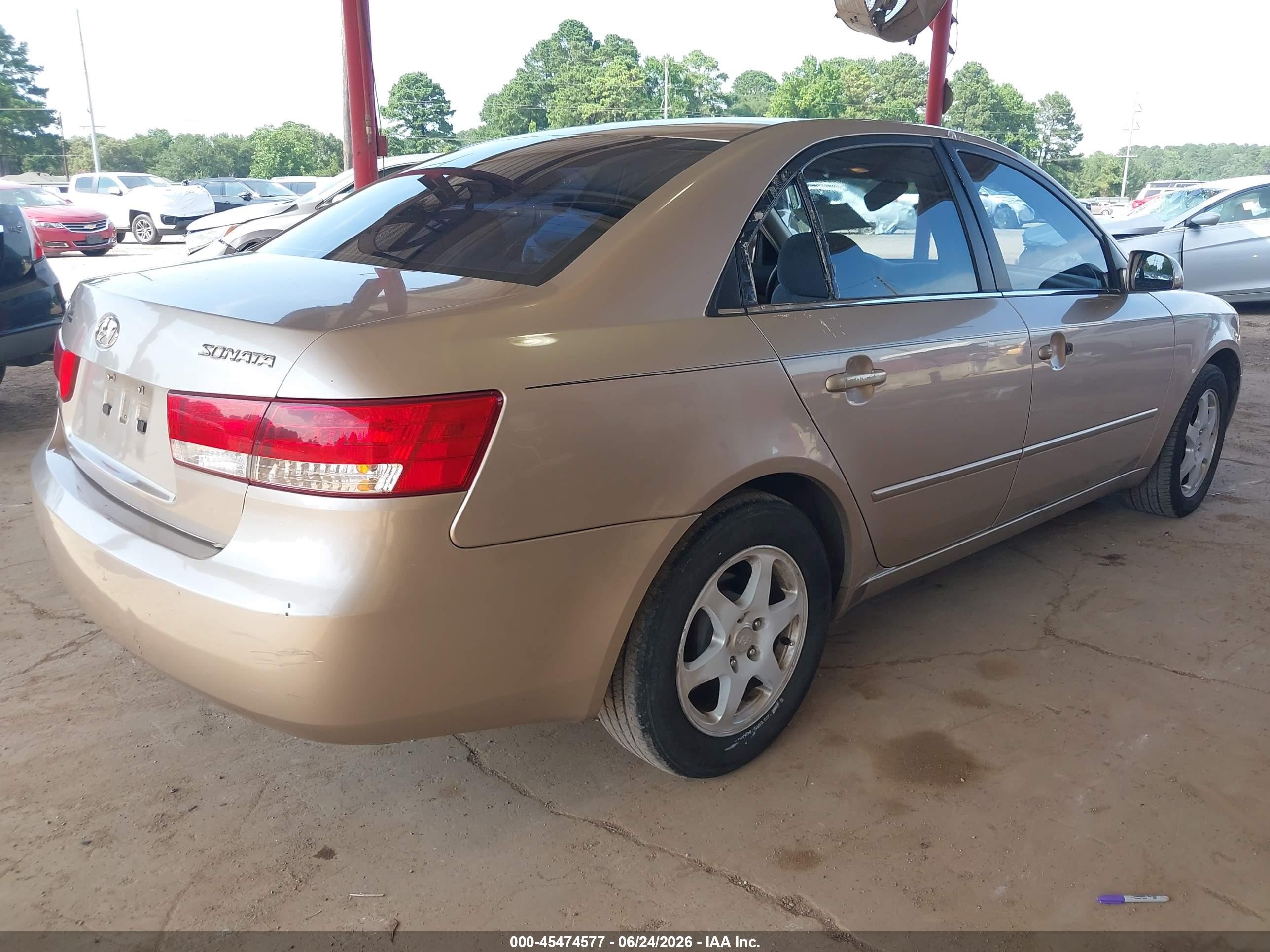 2006 Hyundai Sonata Gls Gold vin: 5NPEU46C76H165350